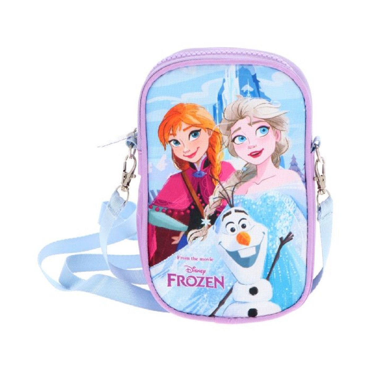 Textiel Trade B.V. Umhängetasche Kinder – Disney Handytasche mit Elsa & Anna Motiv (1-tlg), ideal für Schule und Freizeit, perfekt für Reisen und Urlaub