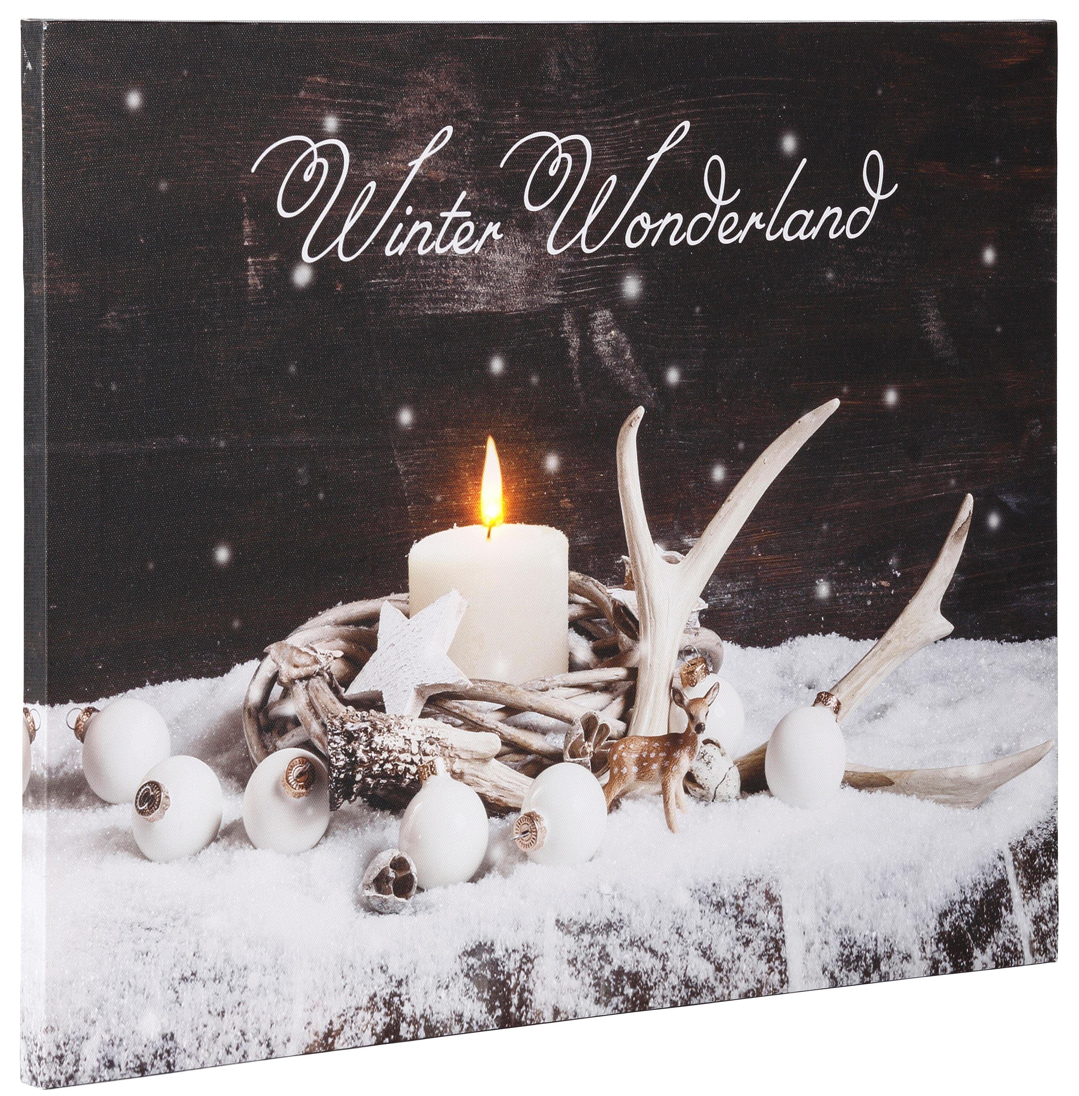 Dreams LED-Bild Winter Wonderland, Weihnachtsdeko, batteriebetrieben günstig online kaufen