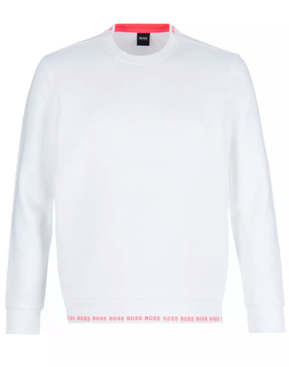 BOSS Sweatshirt Salbo Retro Sweater Slim Fit Weicher Jersey-Stof, Neon-Deta günstig online kaufen