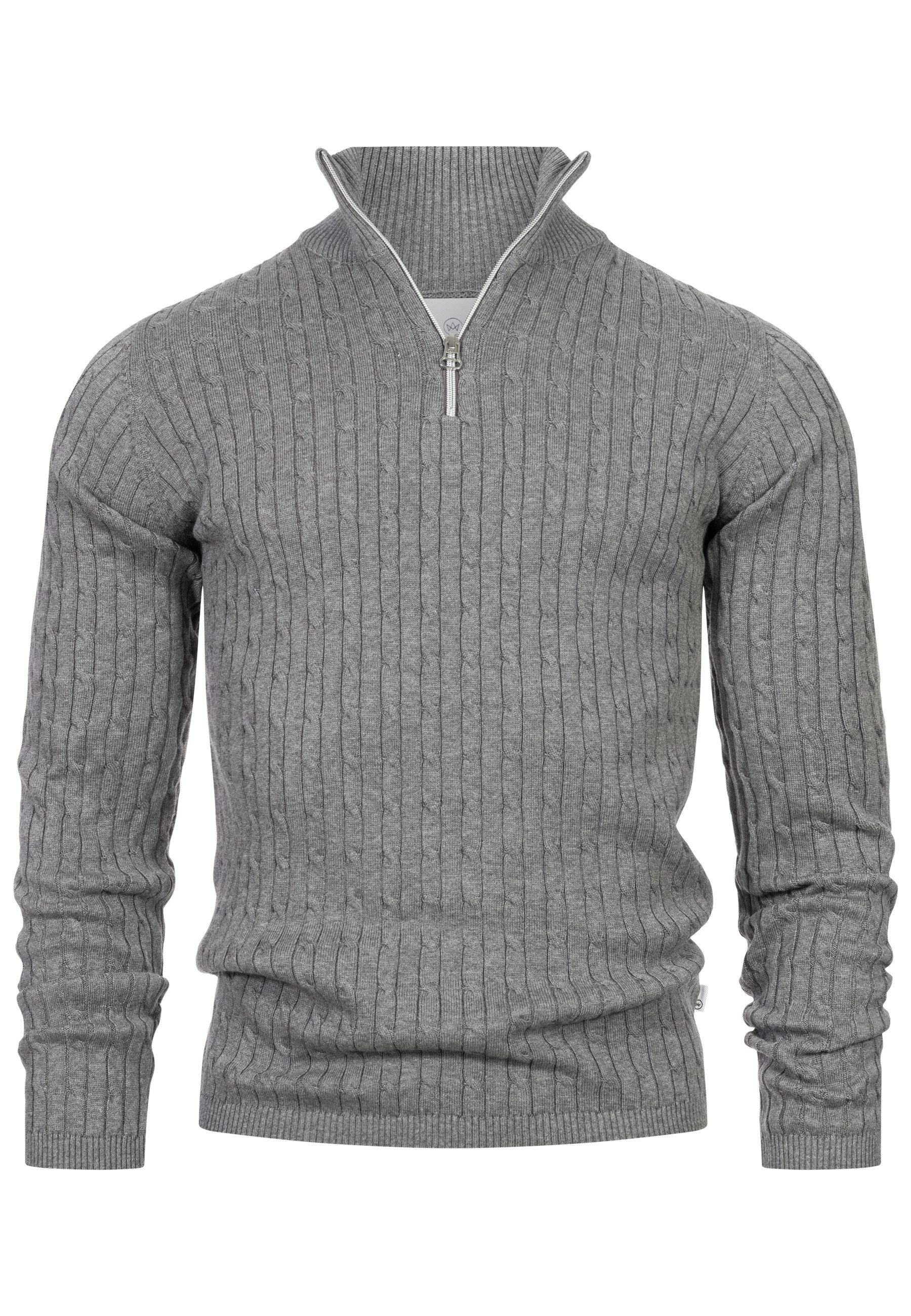 Strickpullover Herren KSCable Half-Zip Pullover Herrenpullover