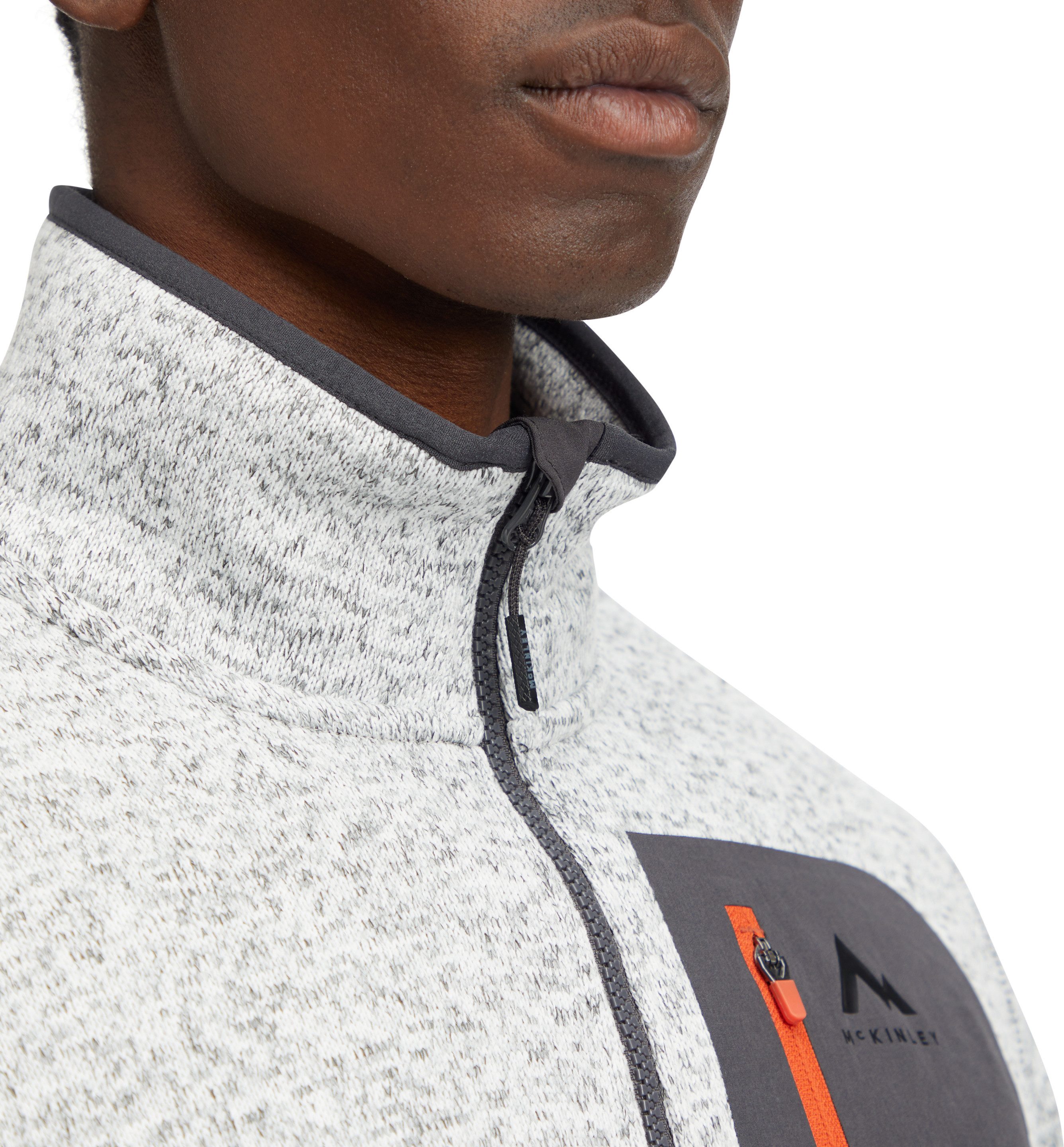 McKINLEY Fleecejacke He.-Unterjacke Skeena III M mit hohem Kragen, aus weichem Strickfleece, windabweisend – Bild 4 von 5