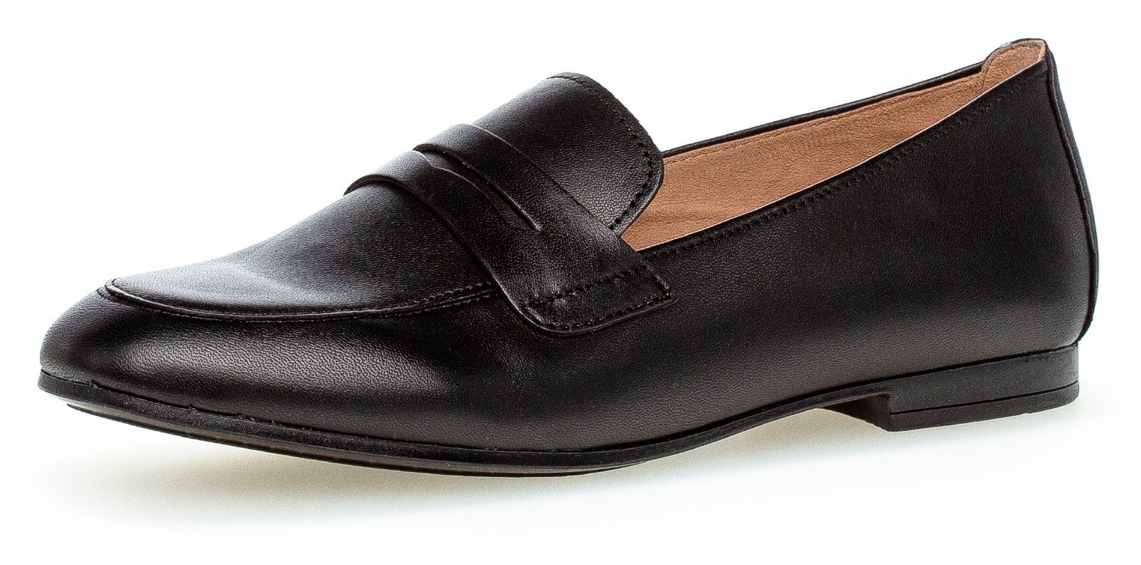 Gabor Loafer Slipper, Business Schuh mit Zierriegel und Blockabsatz