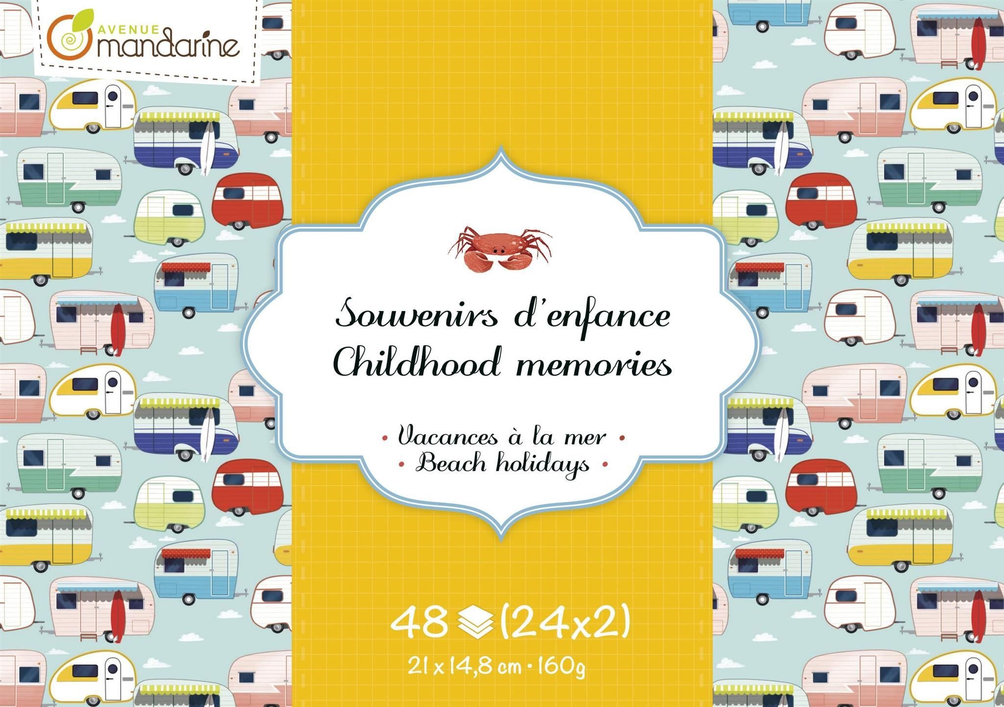 Avenue Mandarine Motivpapier Avenue Mandarine Motivkarton Block A5, Strand