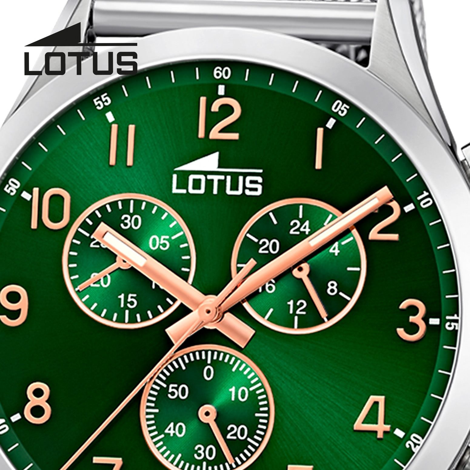 Lotus Quarzuhr Lotus Herrenuhr Minimalist Armbanduhr, (Analoguhr), Herren Armbanduhr rund, groß (ca. 43mm), Edelstahl, Luxus