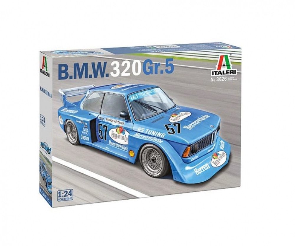 Italeri Modellbausatz Italeri 1:24 BMW 320 Gr. 5 Plastik Modellauto Bausatz