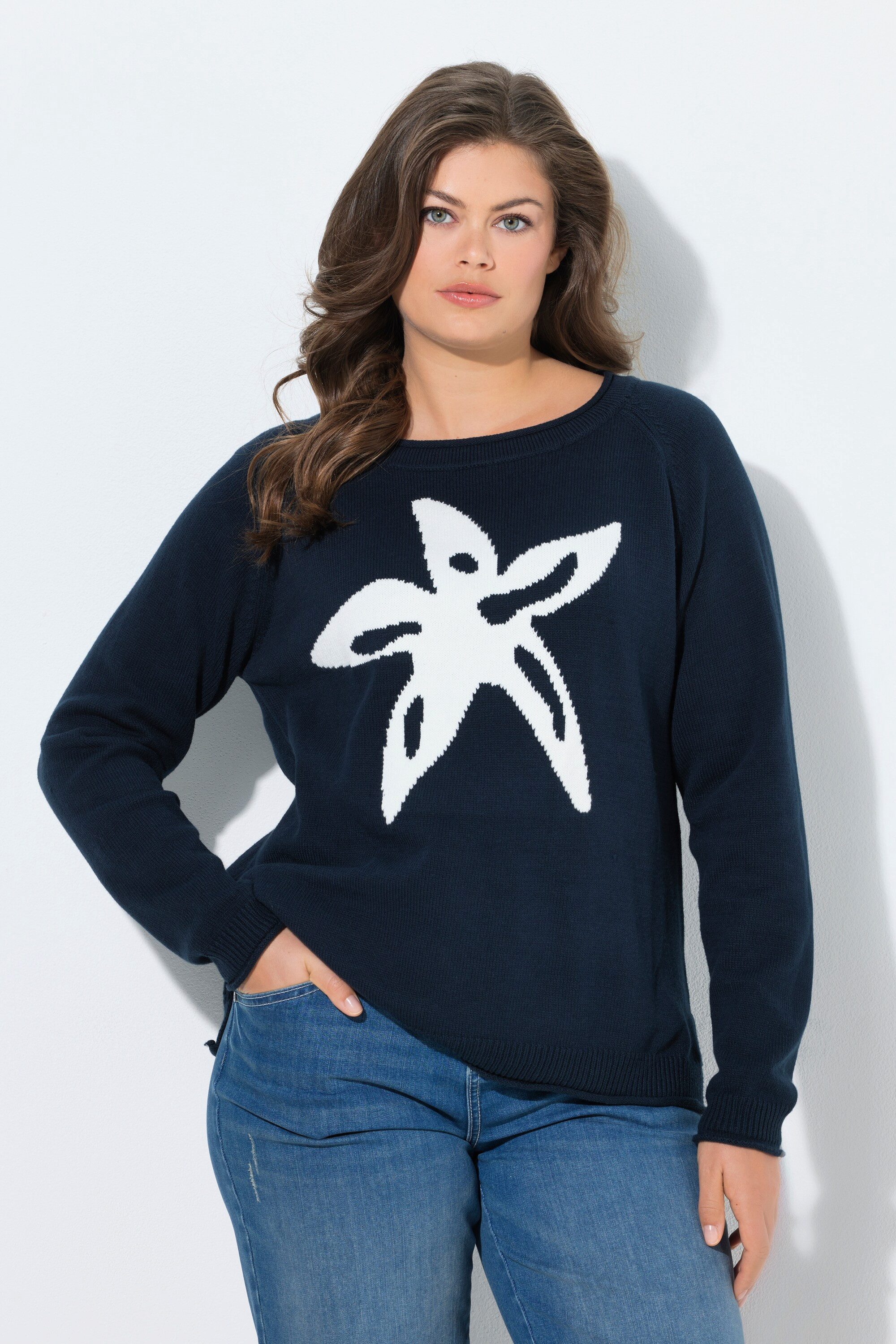 Laurasøn Strickpullover Strickpullover mit Seestern Raglan günstig online kaufen