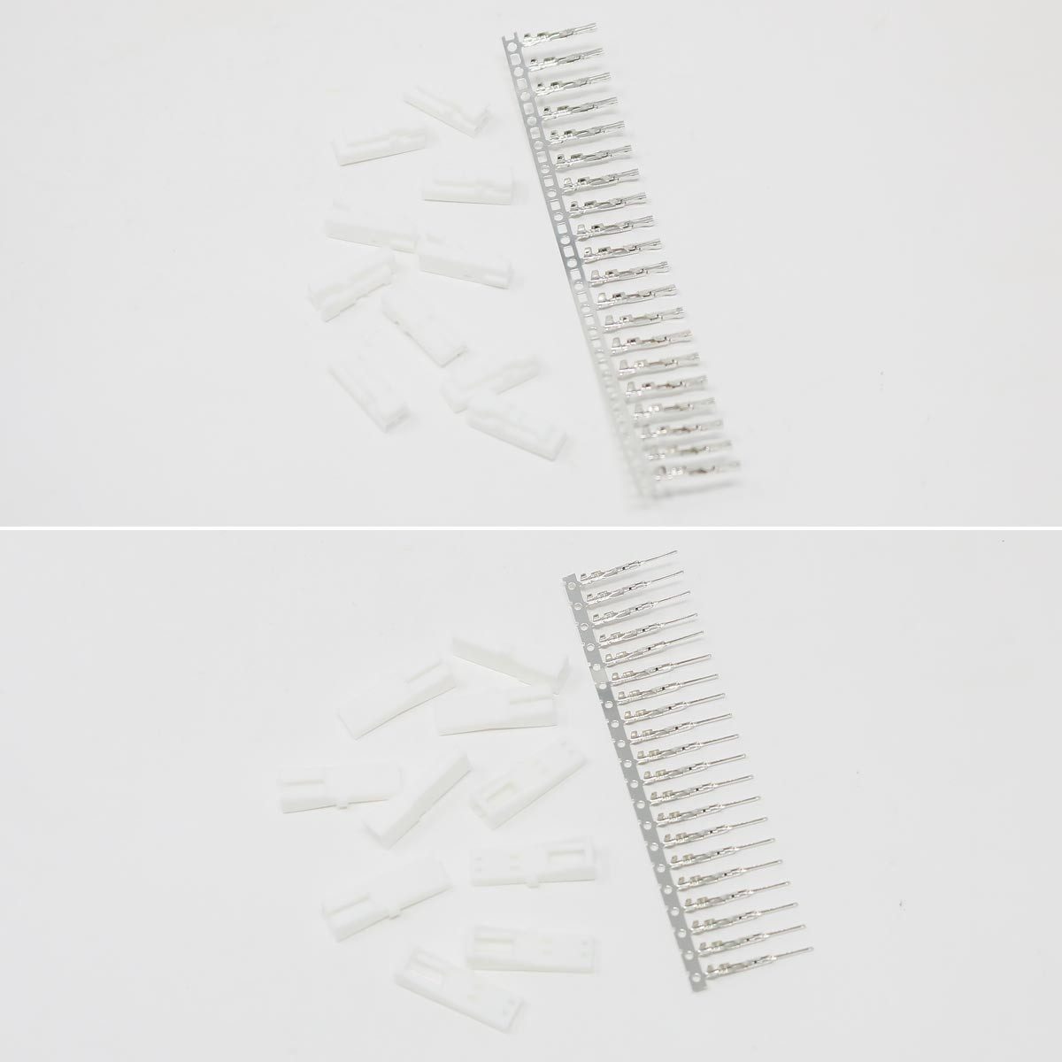 world-trading-net DIN-Stecker Mini-AMP-Steckverbinder 2-polig, weiß, 10er Pack