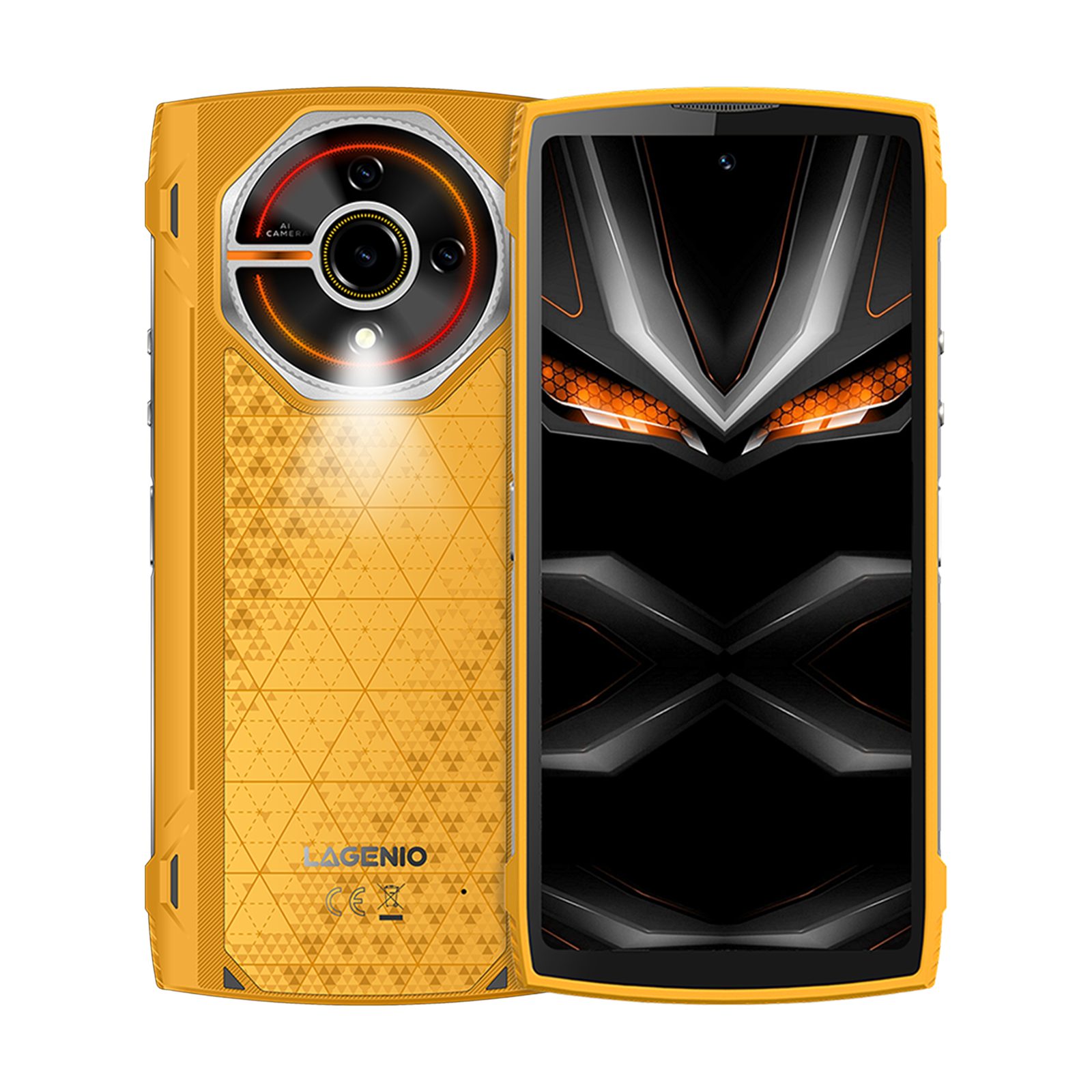 LAGENIO Panther 2 Pro Outdoor Handy 256GB Rugged Smartphone Smartphone (256 GB Speicherplatz, Outdoor Handy mit GPS, MIL-STD-810H)