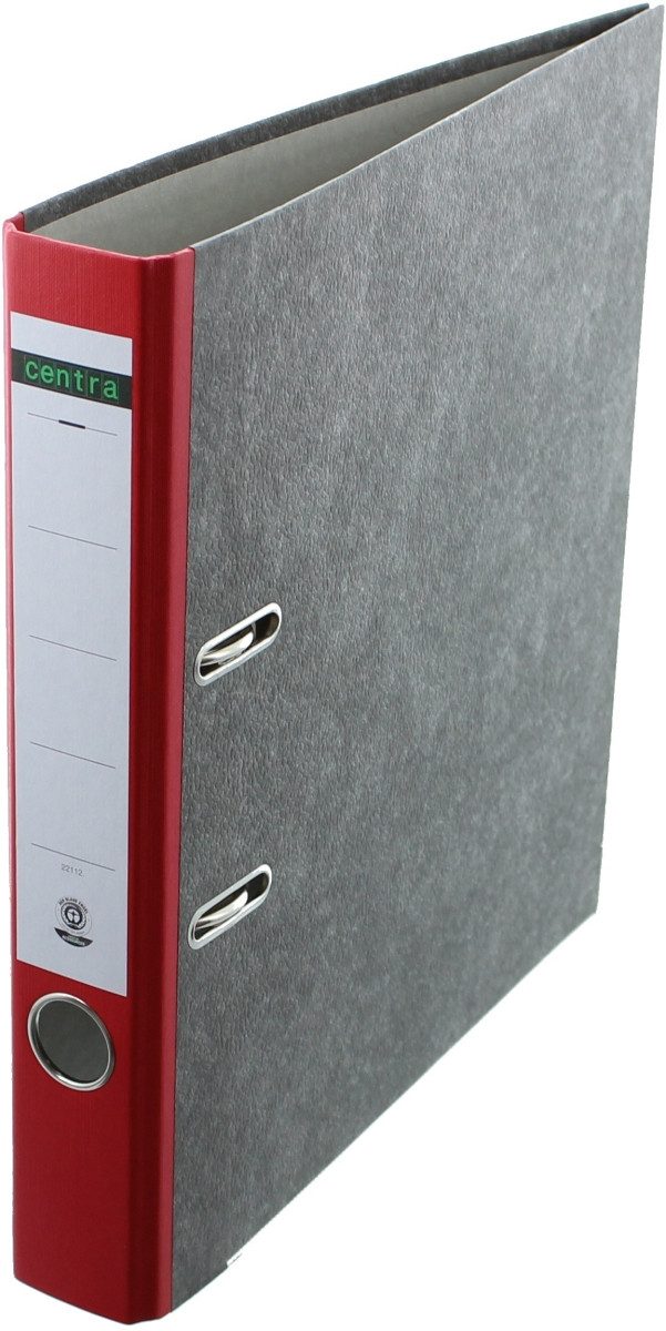 Centra Aktenordner Ordner A4 Wolkenmarmor 55mm rot (25 Stück)