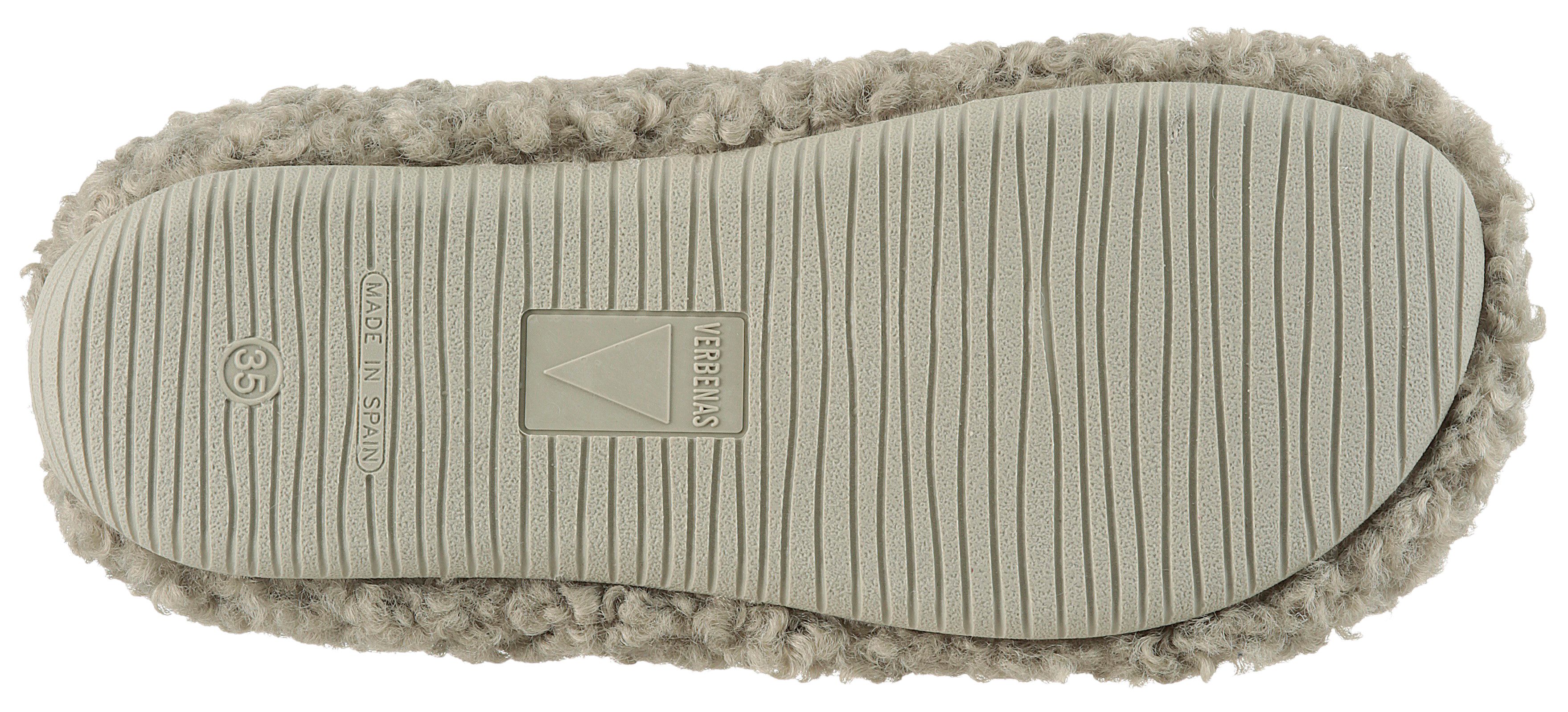 VERBENAS Pantoffel, Hausschuh, Homeslipper, Clog in kuscheliger Optik