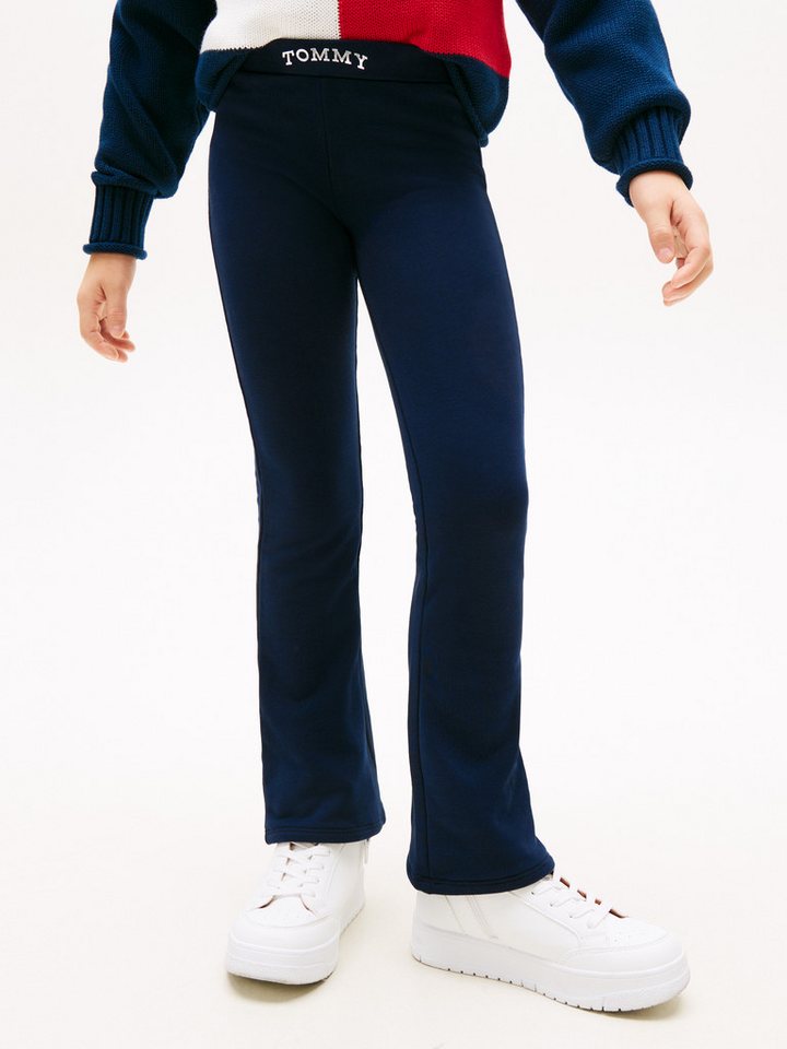Tommy Hilfiger Leggings TOMMY FOIL FLARE LEGGING Regular fit, für Kinder bis 16 Jahre
