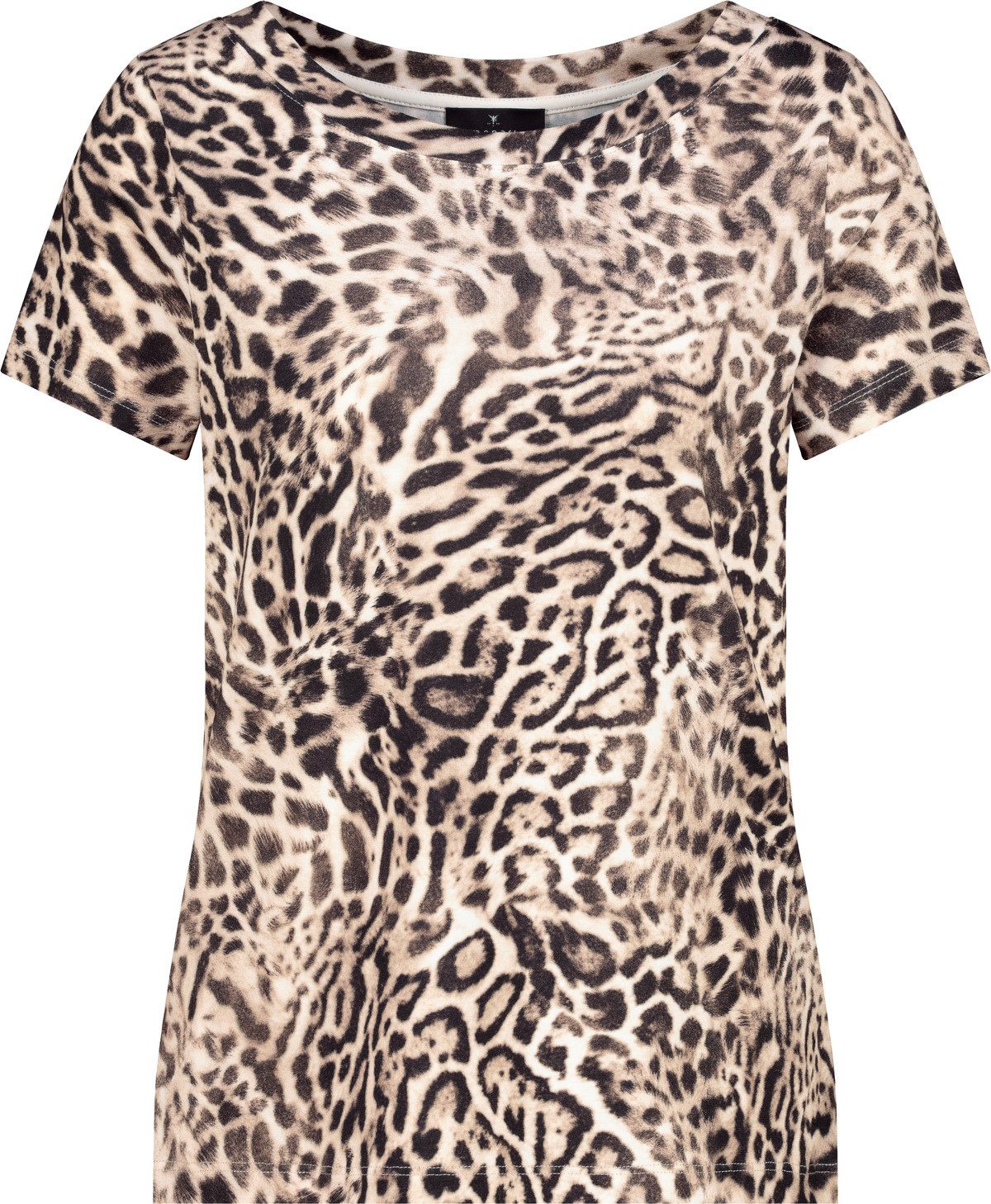 Monari T-Shirt Shirt Leodruck allover Regular fit mit Leo-Print