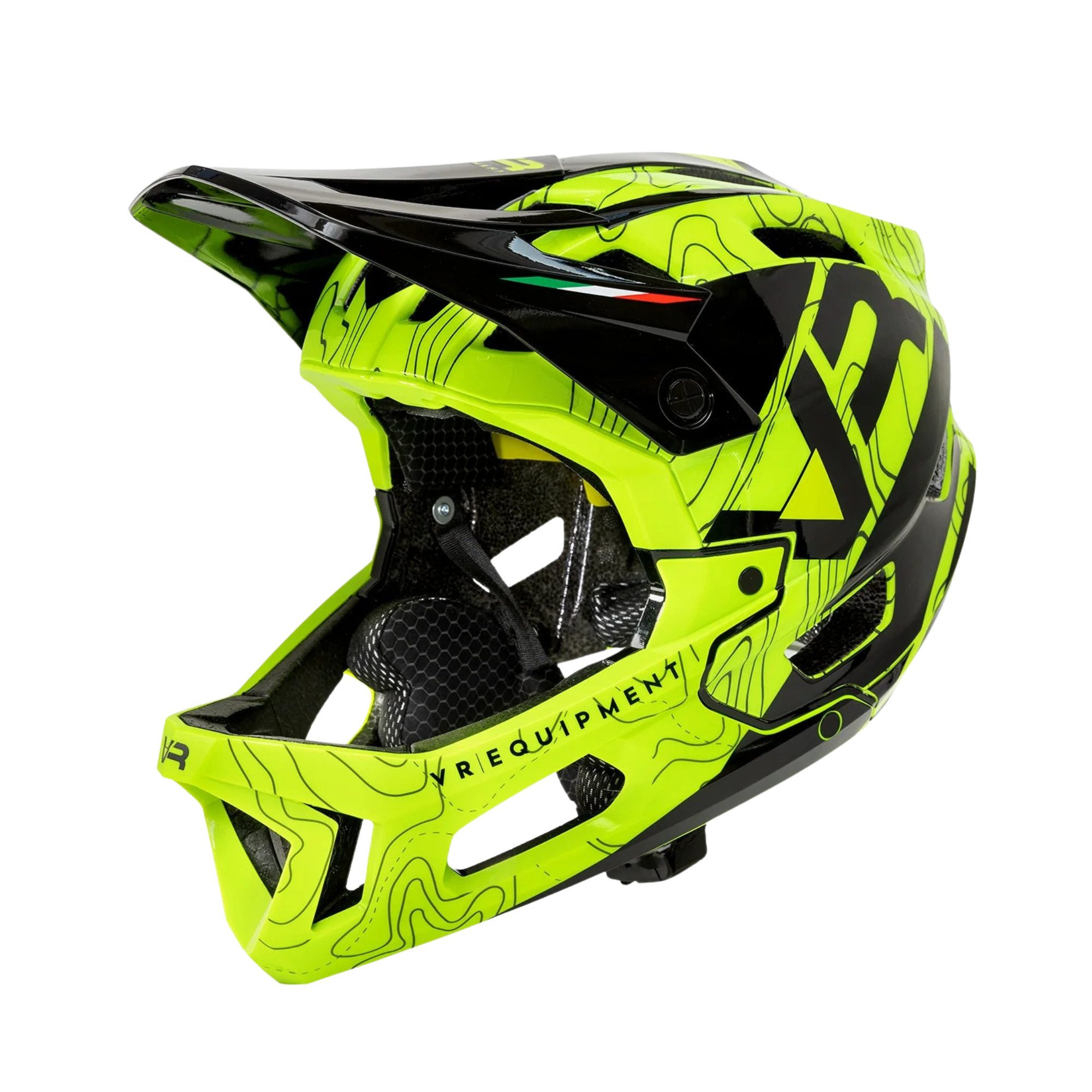 VR46 Fahrradhelm Valentino Rossi Fullface-Helm MTB MIPS - neongelb