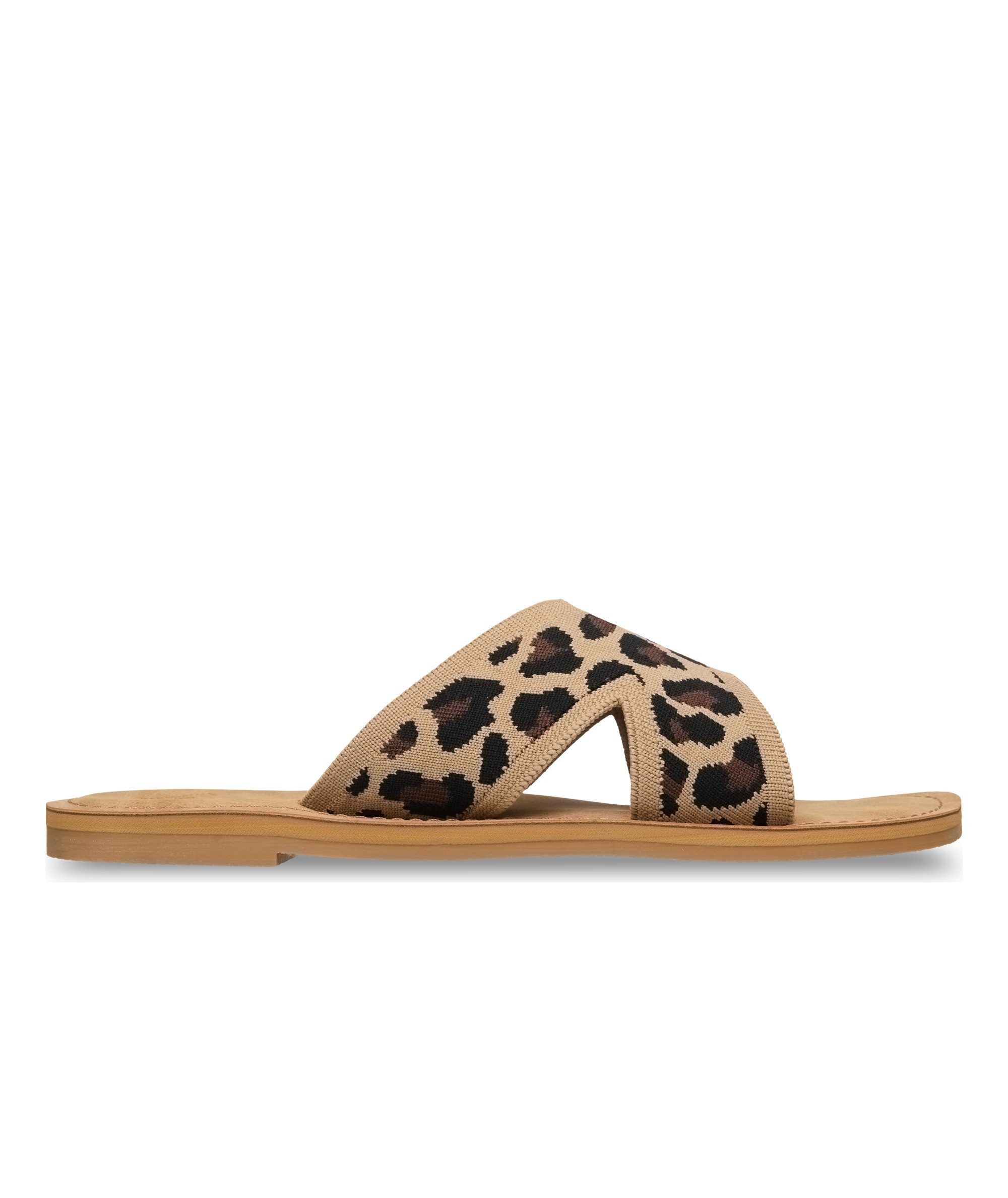 Roxy ANDREYA LEO Sandale Pantolette, Sommerschuh mit Leo-Muster