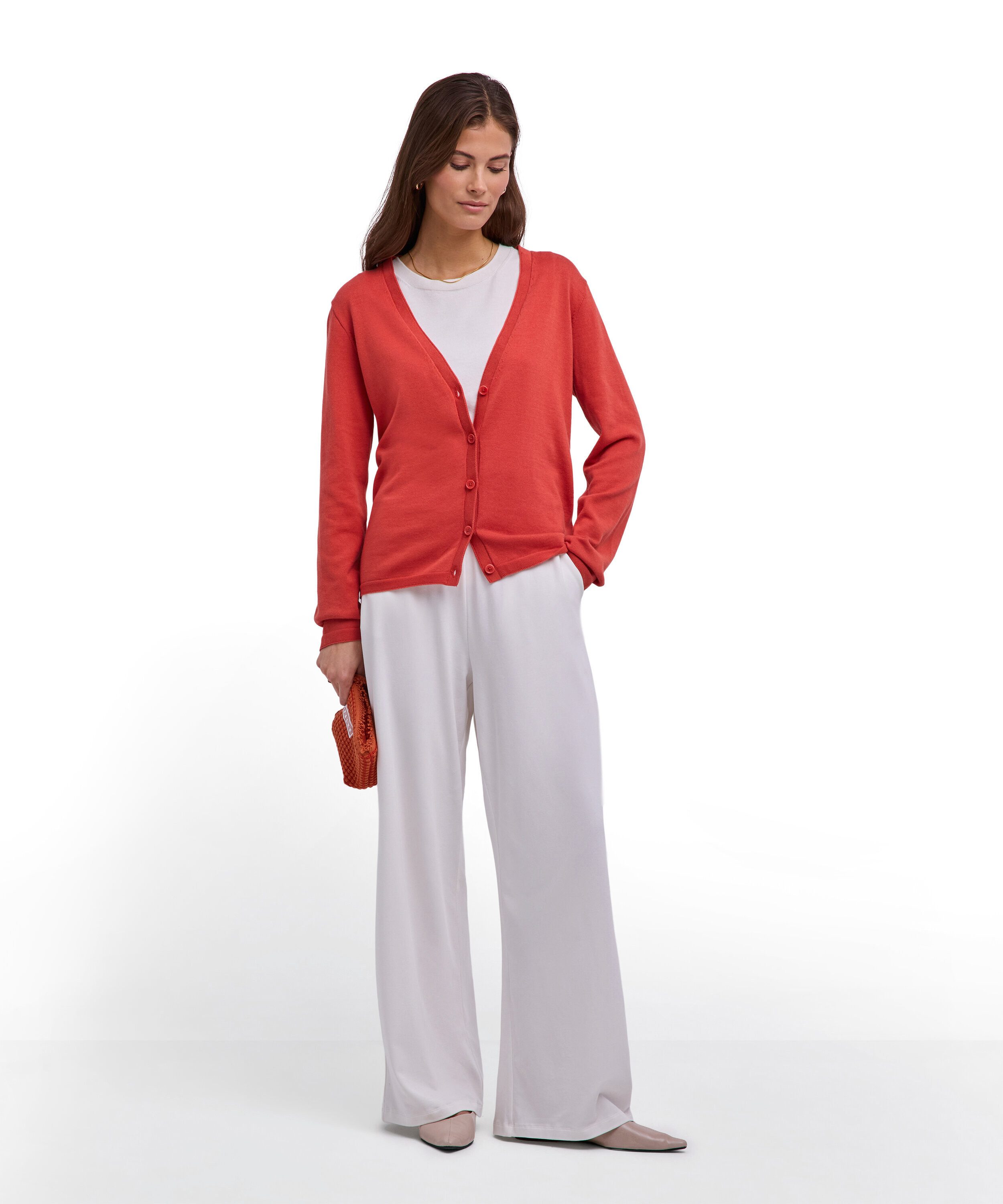 FALKE Strickjacke Cardigan mit Bio-Baumwolle (1-tlg) mit Bio-Baumwolle