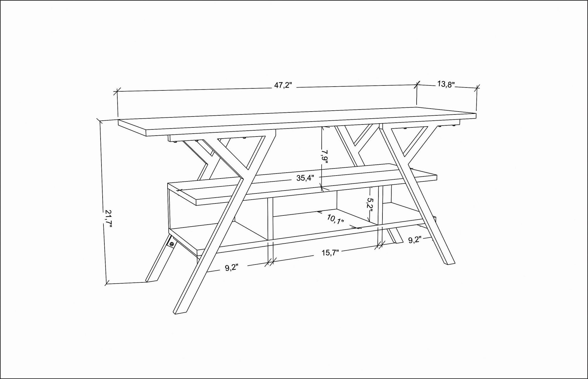 Skye Decor TV-Schrank Schränke, cm, Partikelplatte 55x120x35 Melaminbeschichtete 100