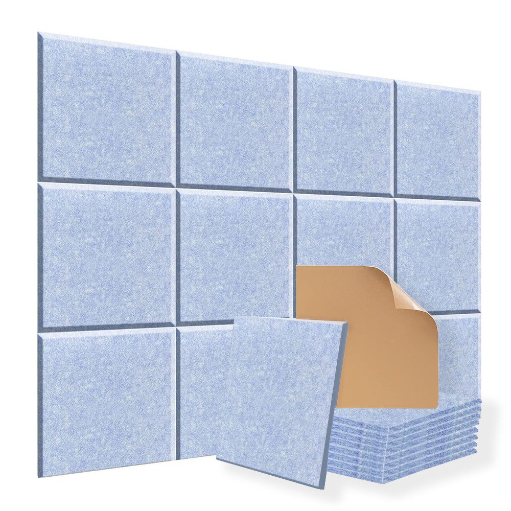 YMQHBS Akustikplatte Selbstklebend, 30 x 30 cm, 12 Stück, (packung, 12-St., Akustikplatte)