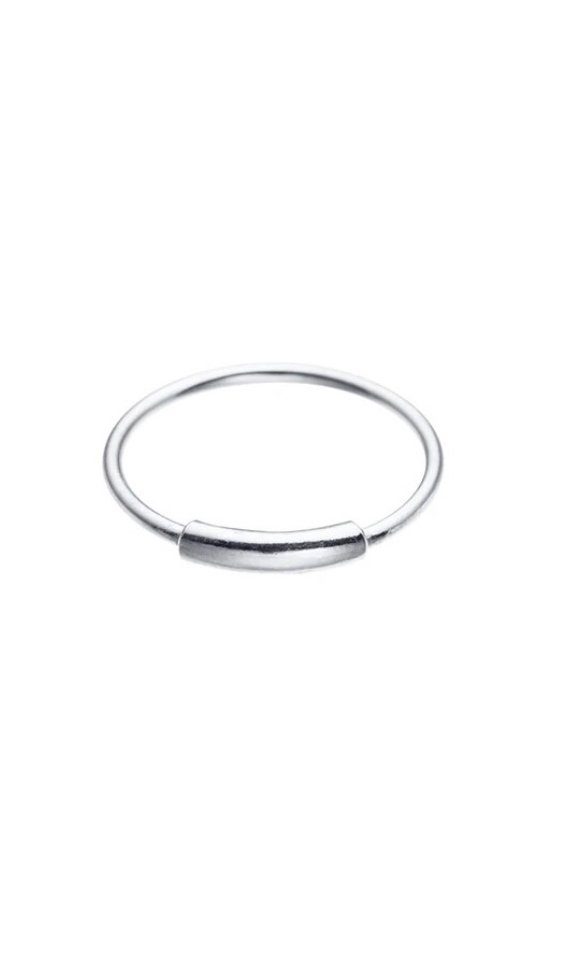 Nasenpiercing Nasenring Tube Silber 925 Ring Biegbar Helix Ohrring Tragus 8mm
