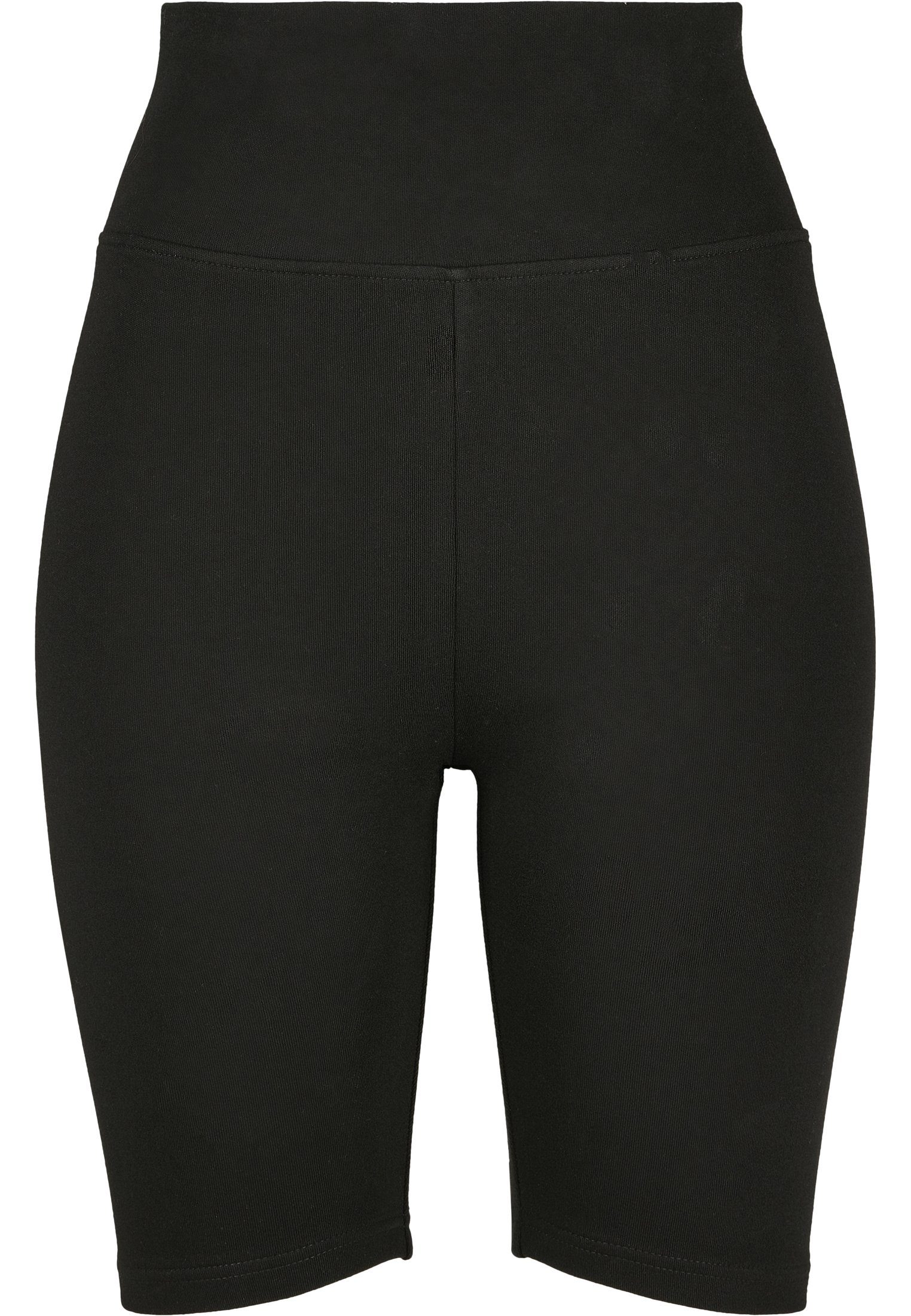 Neuheit 2024 URBAN CLASSICS Stoffhose Damen Ladies Cycle Waist High 2-Pack (1-tlg) black-white Shorts