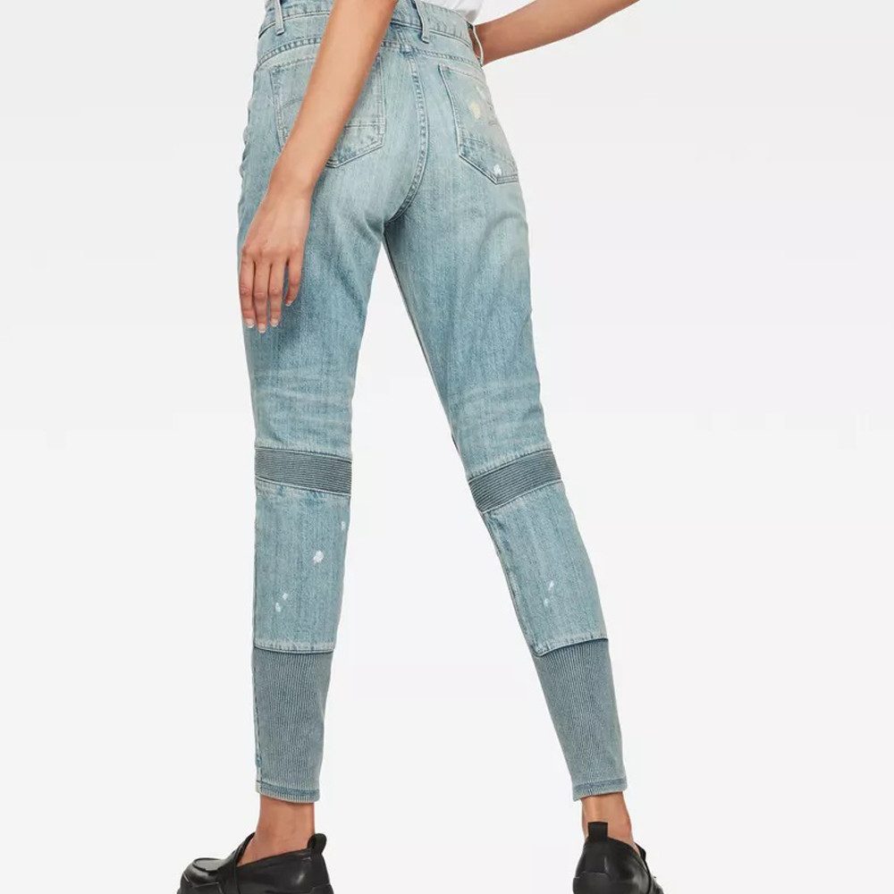 G-STAR Gerade Jeans Damen Jeans Motac Deconstructed 3D Skinny 50 Year Women Hose 24W/32L (1-tlg) Damen Jeans Skinny Motac Deconst 3D high Skinny wmn 50 year 24/32