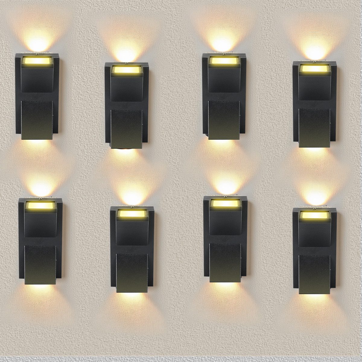 Simloveve LED Wandleuchte Außen-Wandleuchte, IP55 Wasserdichte, günstig online kaufen