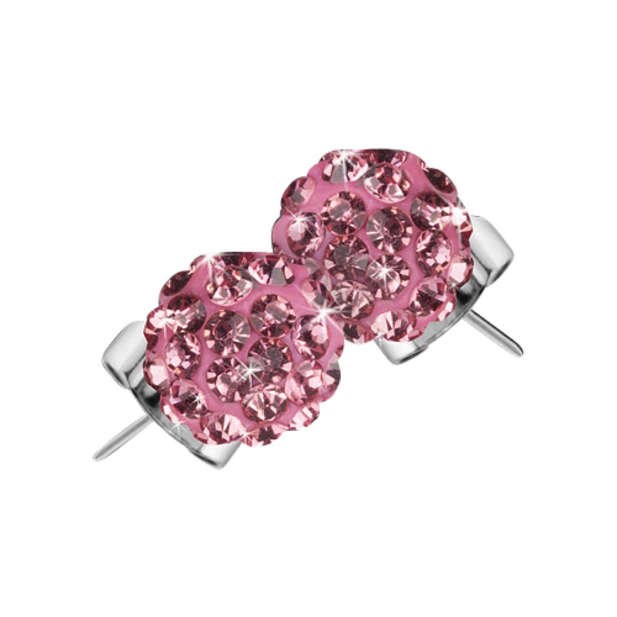 Taffstyle Paar Ohrstecker Ohrringe Perlenohrstecker Shamballa Glitzer Stras günstig online kaufen