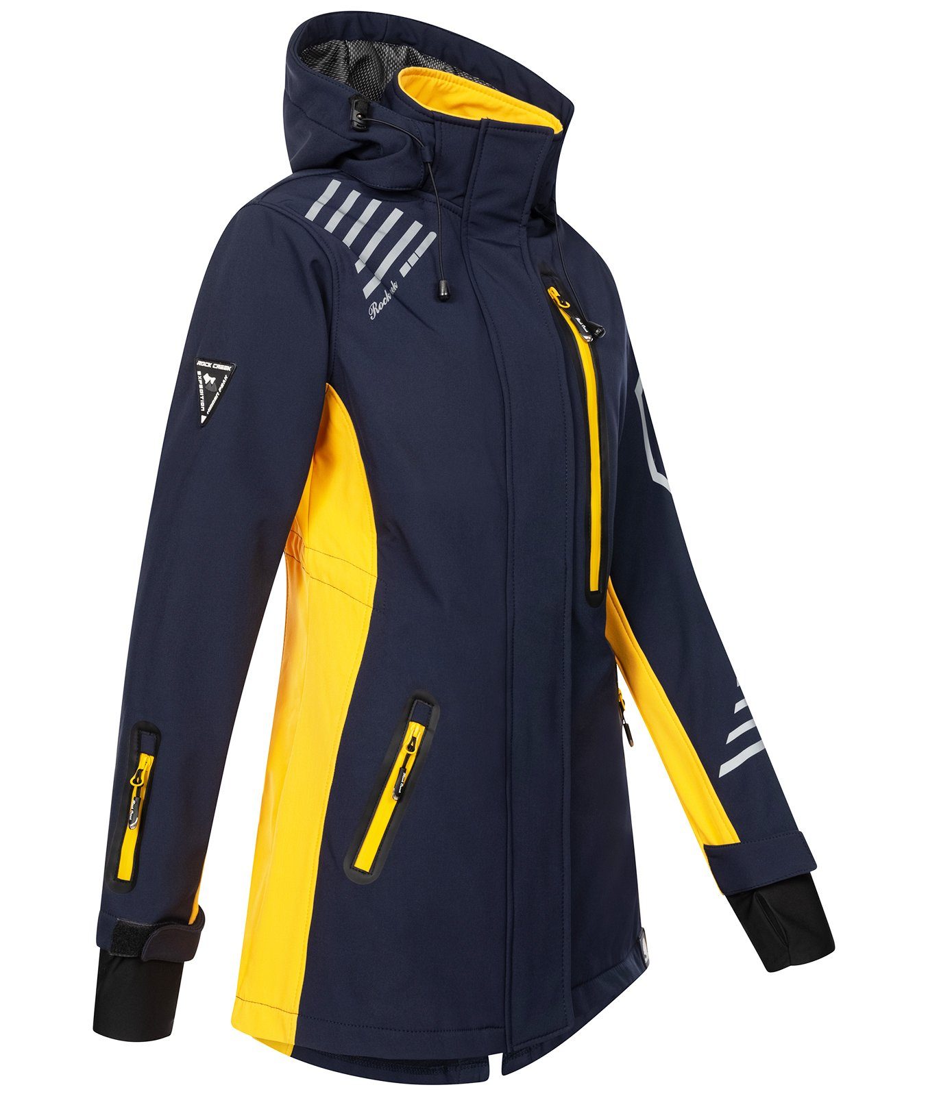 Rock Creek Softshelljacke Damen Softshellmantel Wanderjacke D-491