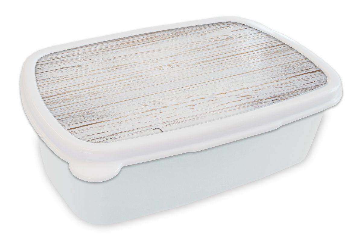 MuchoWow Lunchbox Aufbau von Whiteboards, Kunststoff, (2-tlg), Brotbox für Kinder und Erwachsene, Brotdose, für Jungs und Mädchen weiß