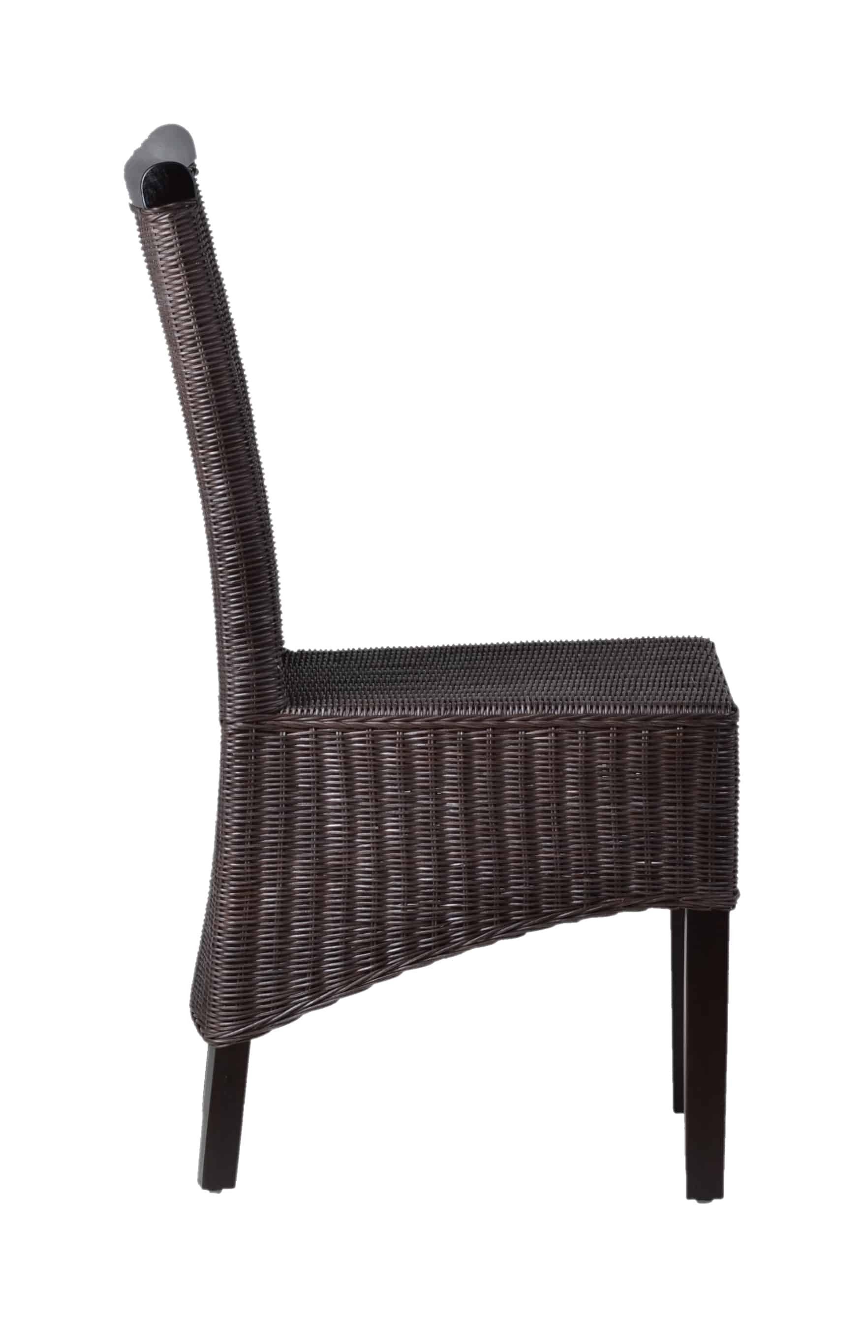 MiaMöbel Rattanstuhl Rattan, aus Rattangeflecht Braun
