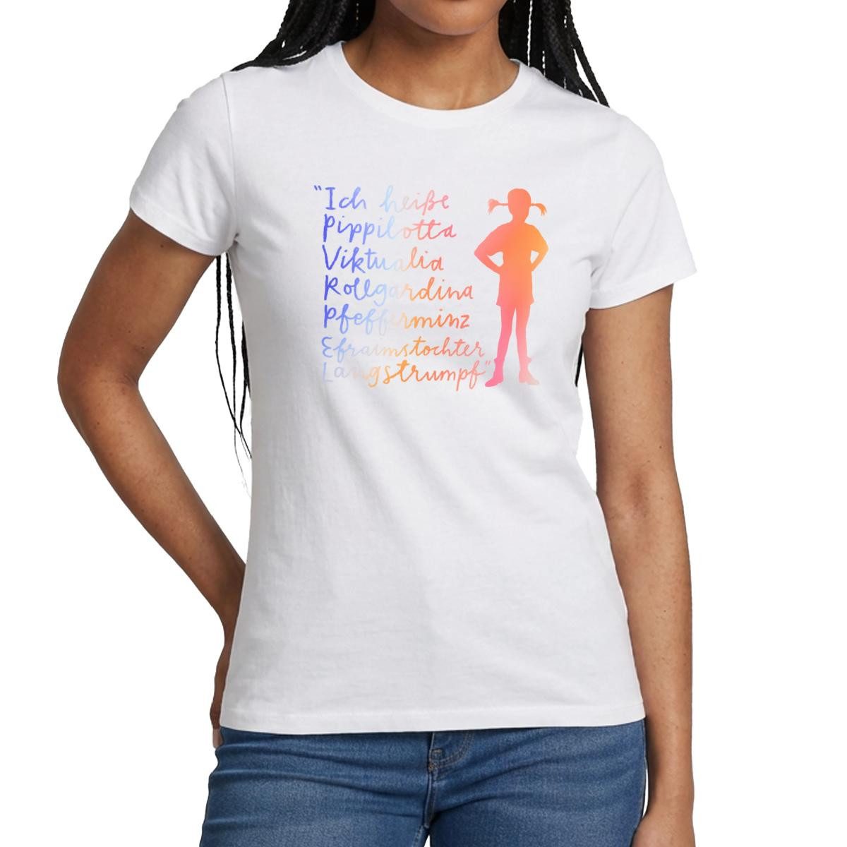 Spreadshirt T-Shirt Pippi Langstrumpf Ich Heiße … Frauen T-Shirt (1-tlg) Slim Fit, fällt klein aus