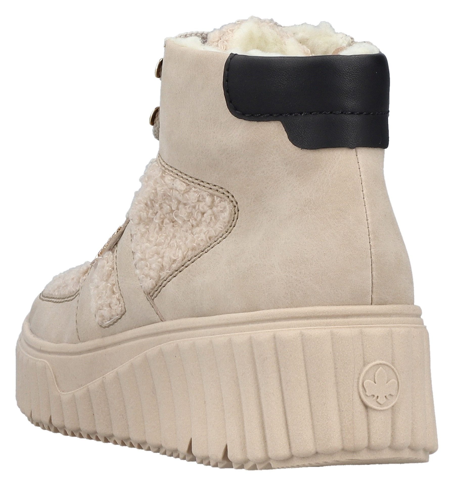 Rieker Winterboots Schnürboots, High Top Sneaker, Stiefelette mit gepolstertem Schaftrand