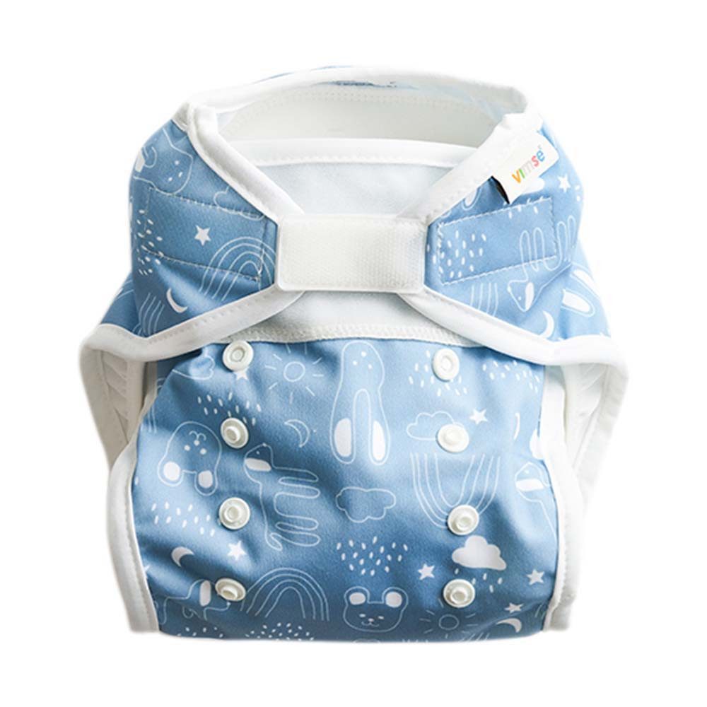 ImseVimse Windeln All-In-Two Windelüberhose+Einlagen - Blue Teddy