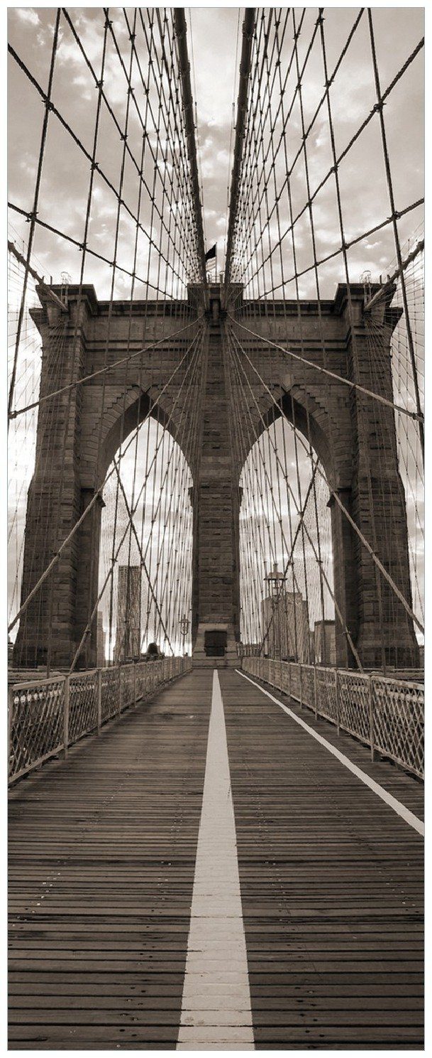 in Memoboard Wallario Bridge Brooklyn New York