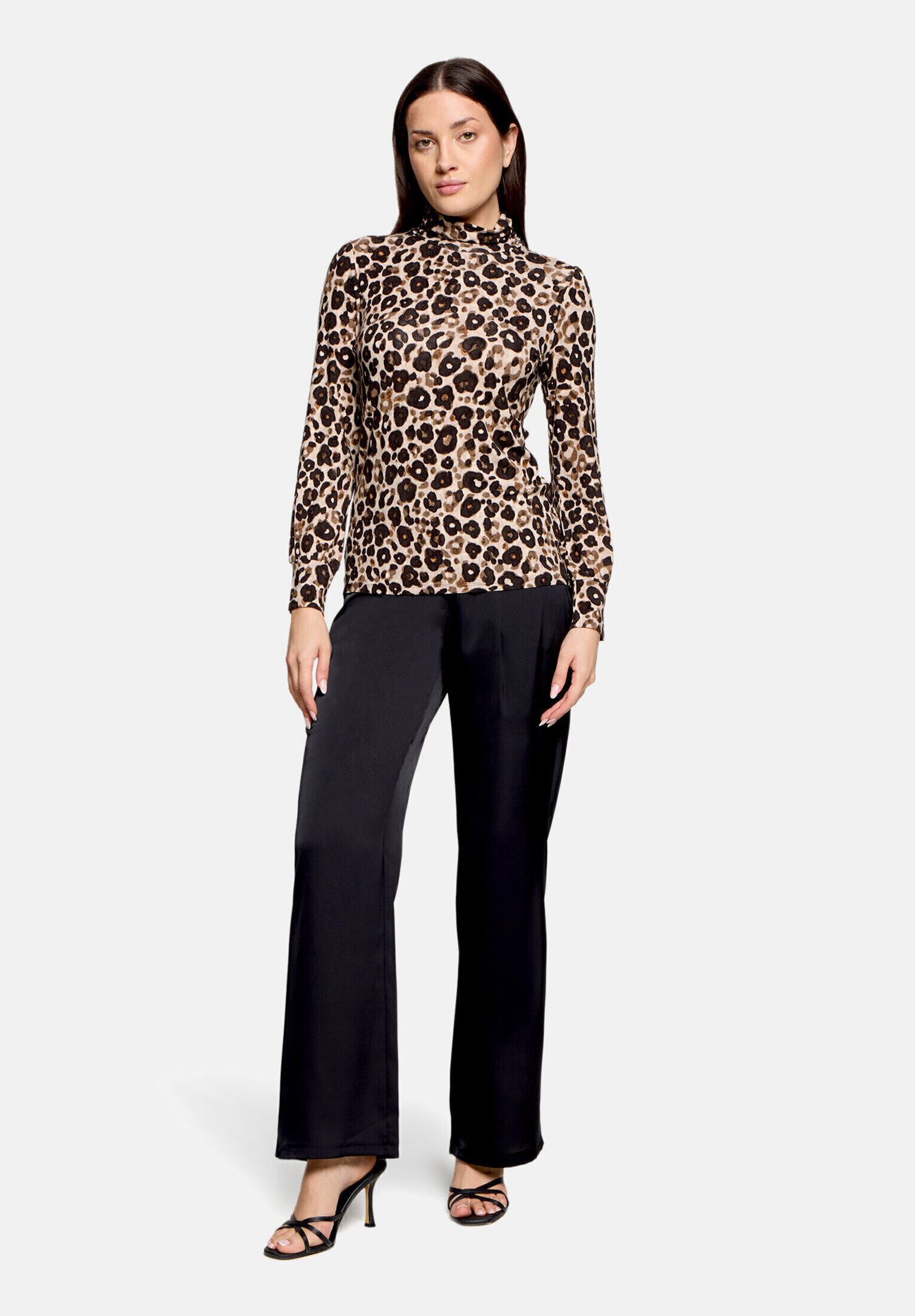 Betty Barclay Kurzarmshirt Damen mit Stehkragen (1-tlg)