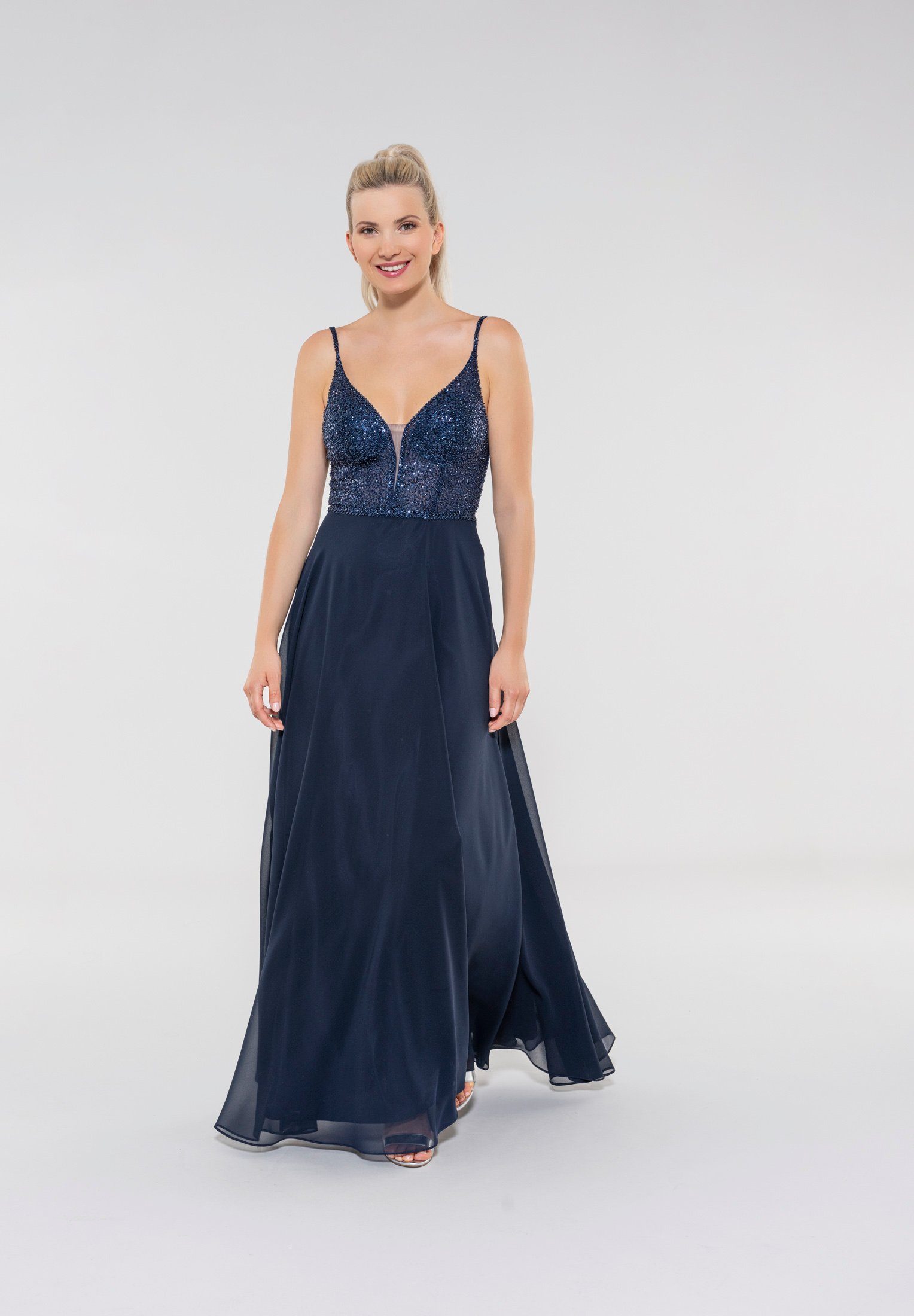 SWING Abendkleid marine