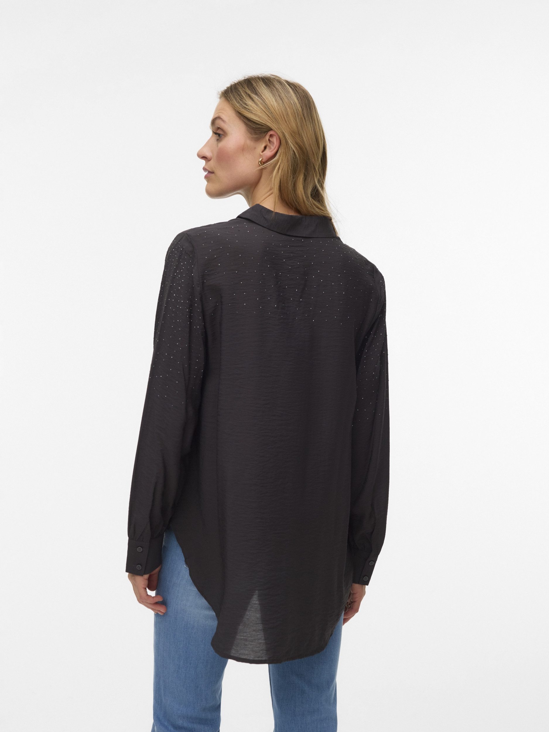 Vero Moda T-Shirt VMHERDIS LS SHIRT WVN BTQ GA