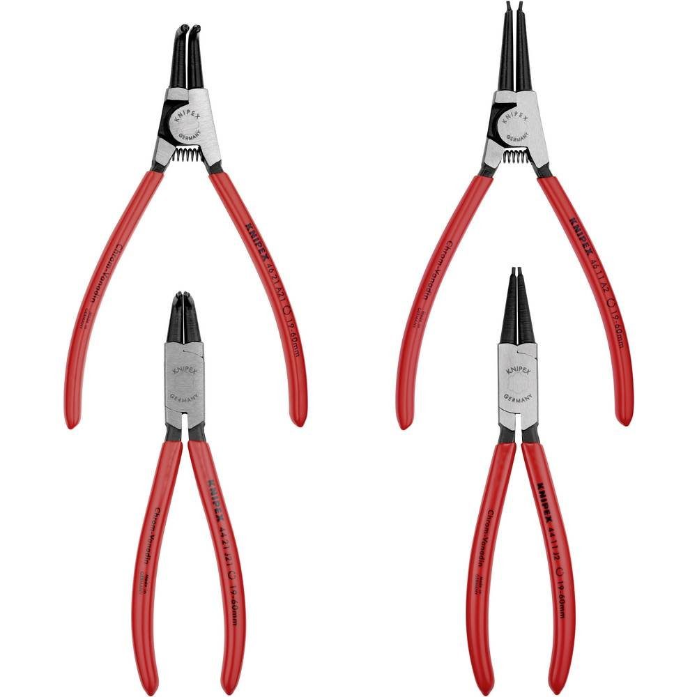 Knipex Sicherungsringzange Sicherungsringzangen-Set 4-teilig 00 19 56