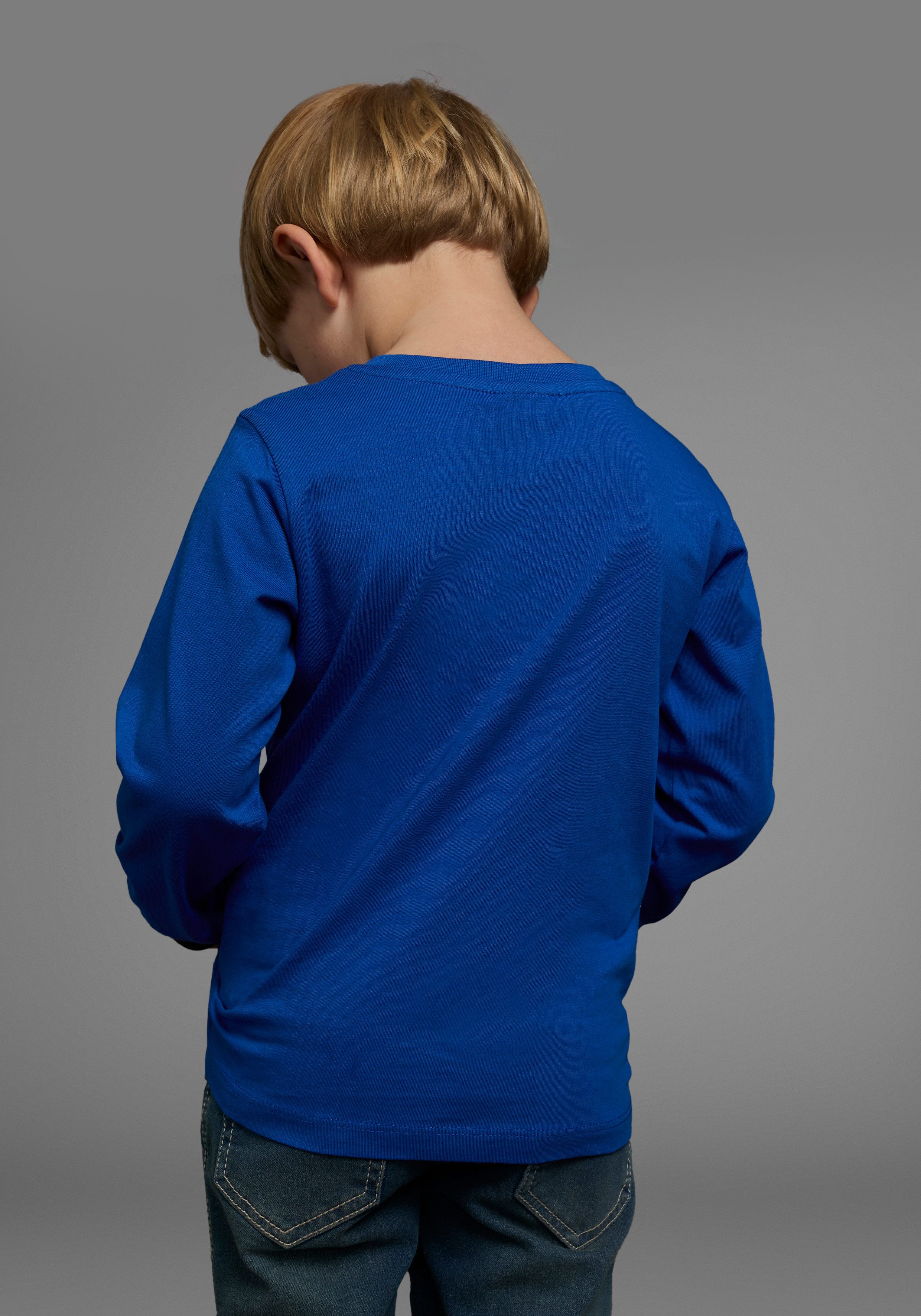KIDSWORLD Langarmshirt POLIZEI Langarm, Basic-Passform, bedruckt, Rundhalsausschnitt