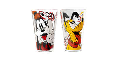 GILDE Gläser-Set Disney, 2er-Gläser-Set, Goofy & Pluto