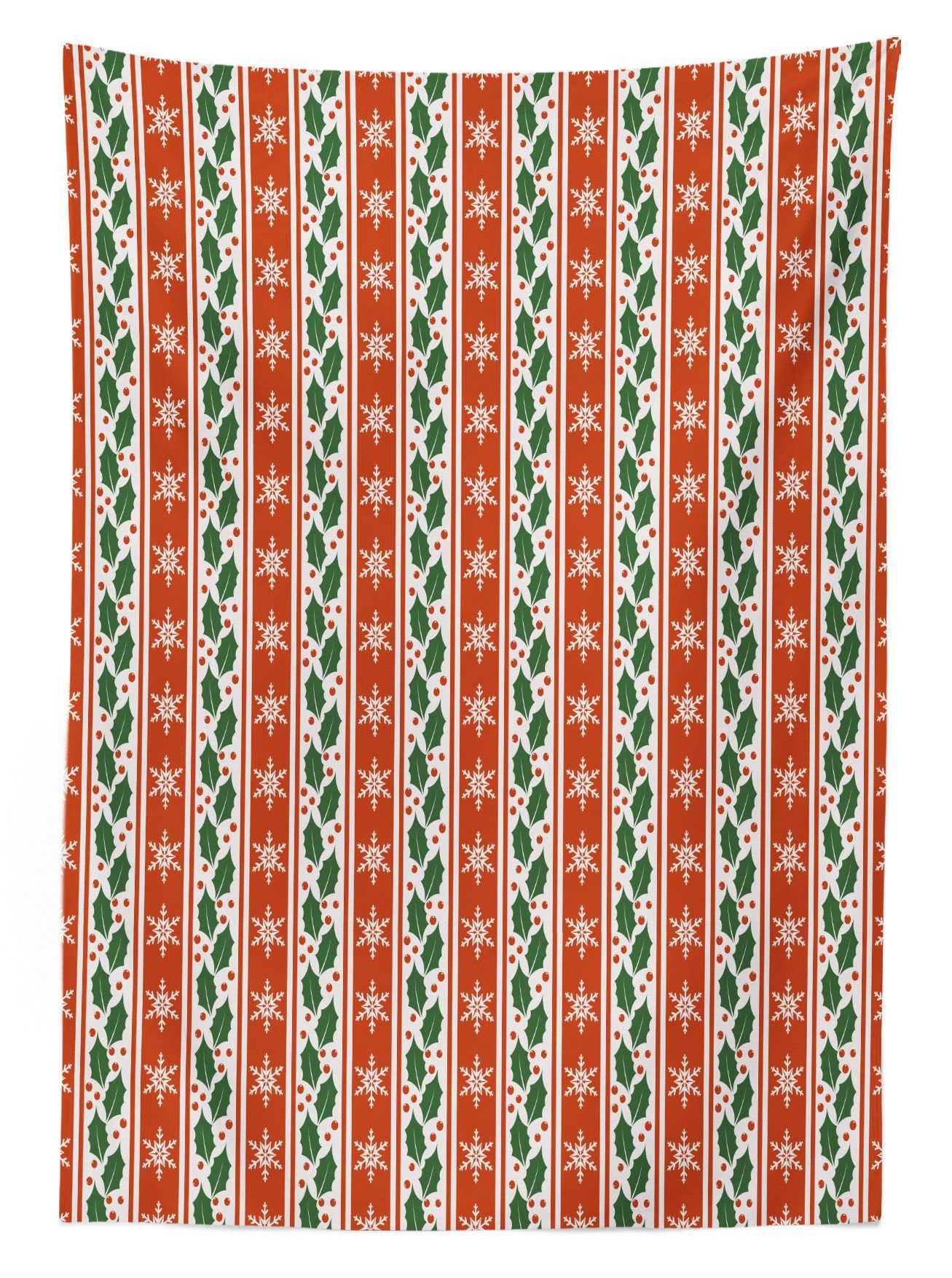 Klare Bereich Für Abakuhaus Farbfest Banner Beeren den geeignet Holly Tischdecke Schneeflocke Farben, Waschbar Außen