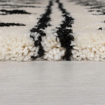 Hochflor-Teppich Souk Berber, FLAIR RUGS, rechteckig, Höhe: 30 mm, Boho-Look, Rauten Design, weich