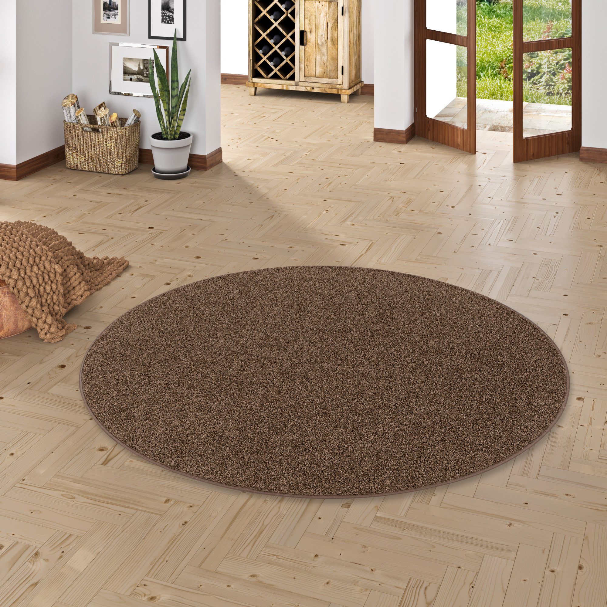 Snapstyle Hochflor-Teppich Hochflor Velours Teppich Cottage günstig online kaufen