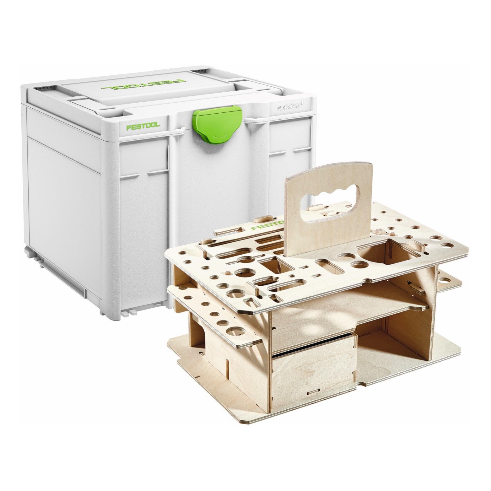 FESTOOL Werkzeugkoffer Systainer SYS3 HWZ M 337 Box Werkzeugkoffer mit Holzeinsatz (205518