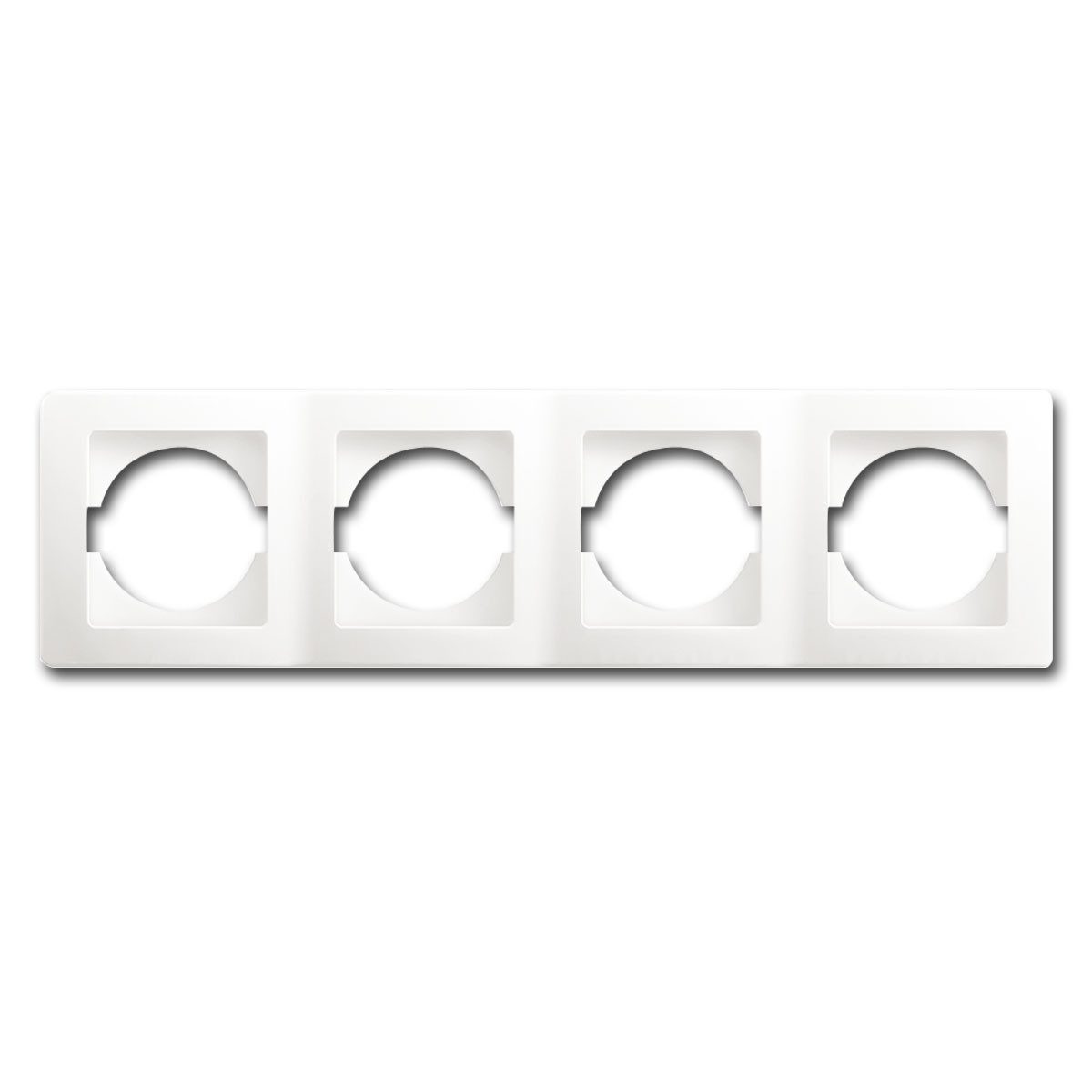 TEM Rahmen EKONOMIK 4-fach UP-Rahmen horizontal, weiß