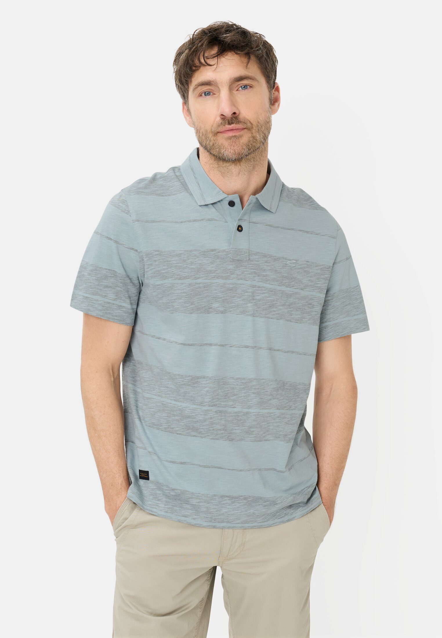 camel active Poloshirt aus reiner Baumwolle Kurzarm Shirts_Poloshirt