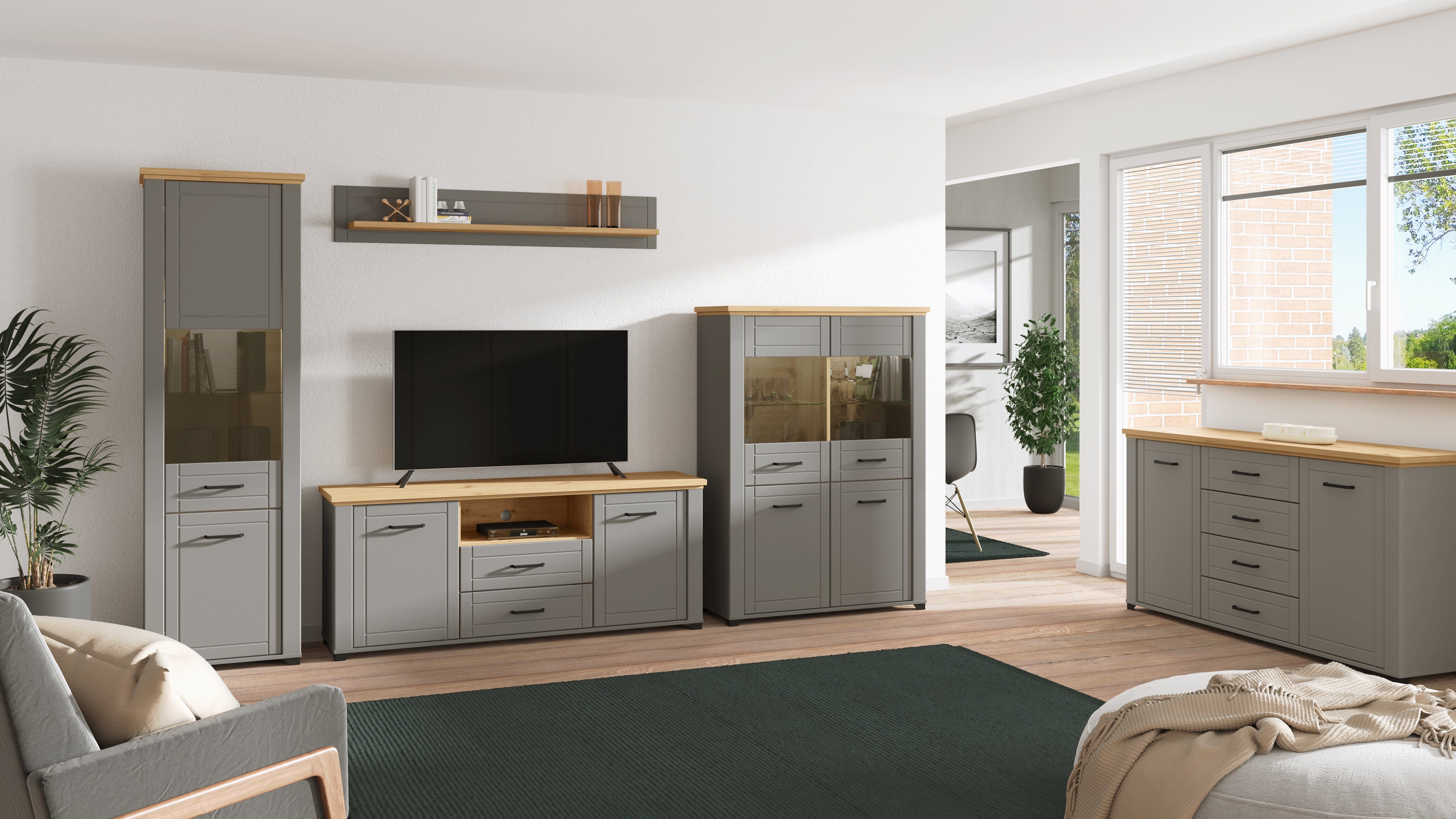Home affaire Vitrine Valencia Türen und günstig online kaufen