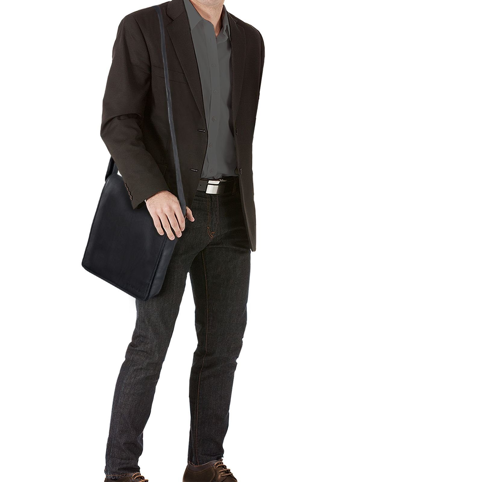 STILORD Schultertasche "Lars" Herren Vintage Umhängetasche Leder mittel-gro günstig online kaufen