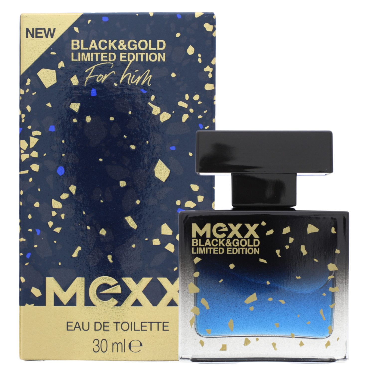 Mexx Eau de Toilette Mexx Black & Gold Limited Edition Man EDT Eau de Toilette 30ml holzig-