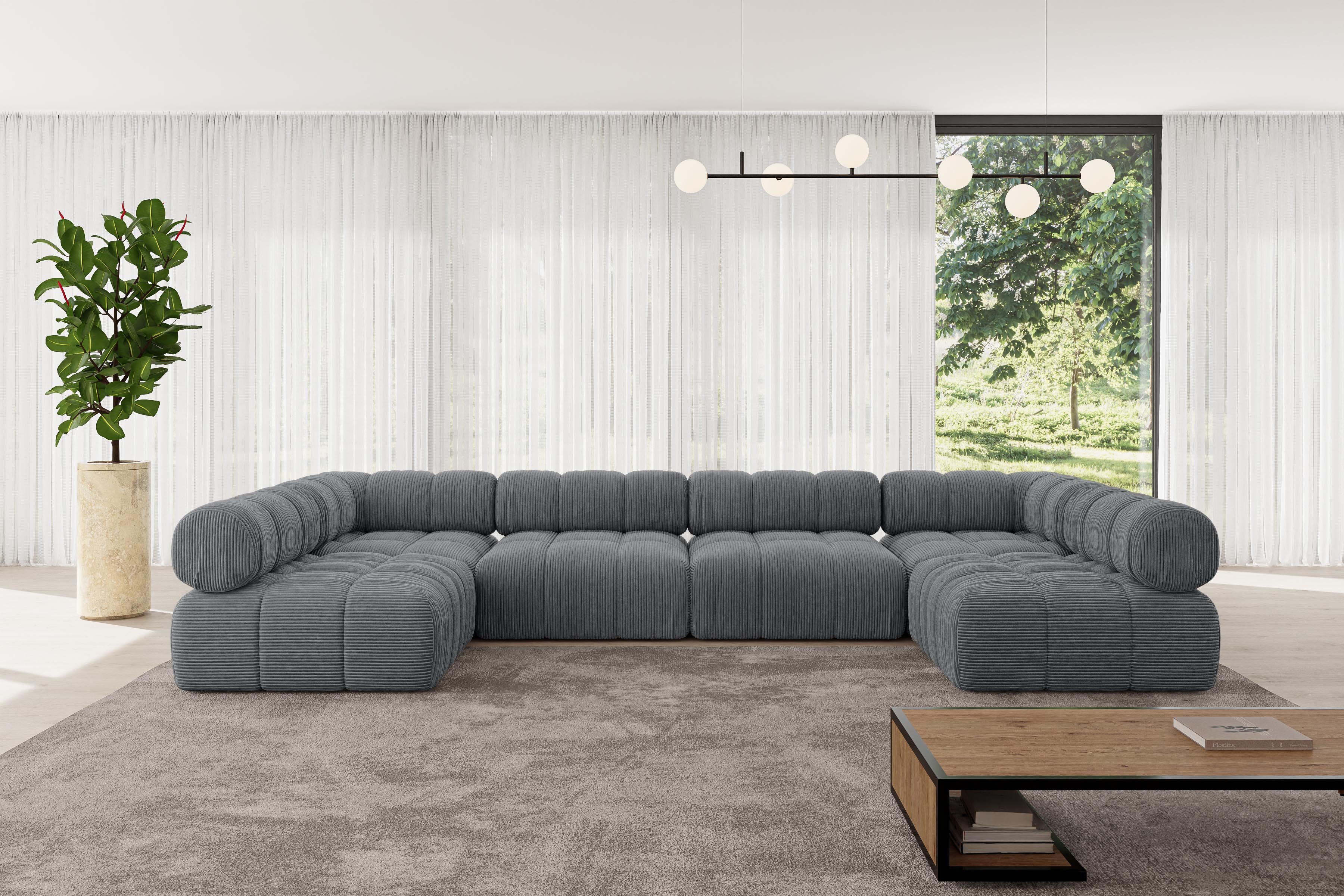 ALTDECOR Wohnlandschaft Garvo-U2, Corner Sofa U-Form günstig online kaufen