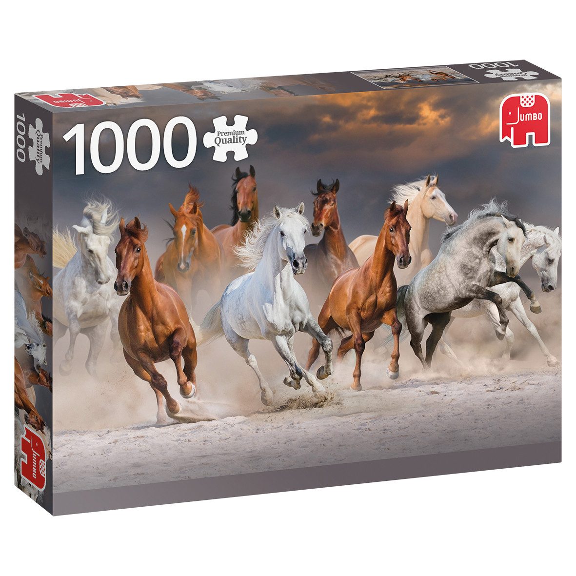 Jumbo Spiele Puzzle Pferde in der Wüste 1000 Teile Puzzle, 1000 Puzzleteile, Made in Europe